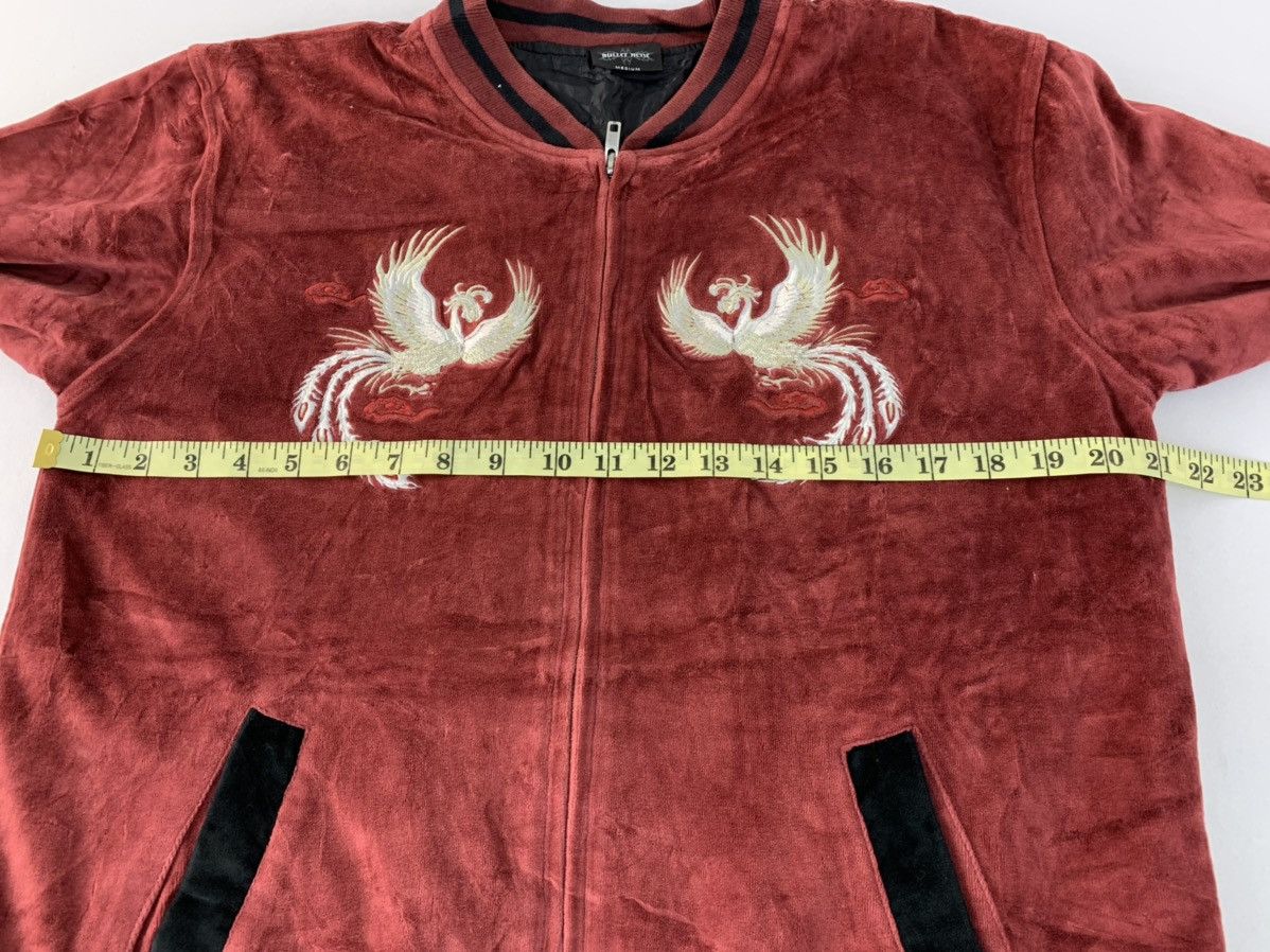 Japanese Brand Bullet Noise Sukajan Souvenir Jacket Embroidery Phoenix Size US M / EU 48-50 / 2 - 11 Thumbnail