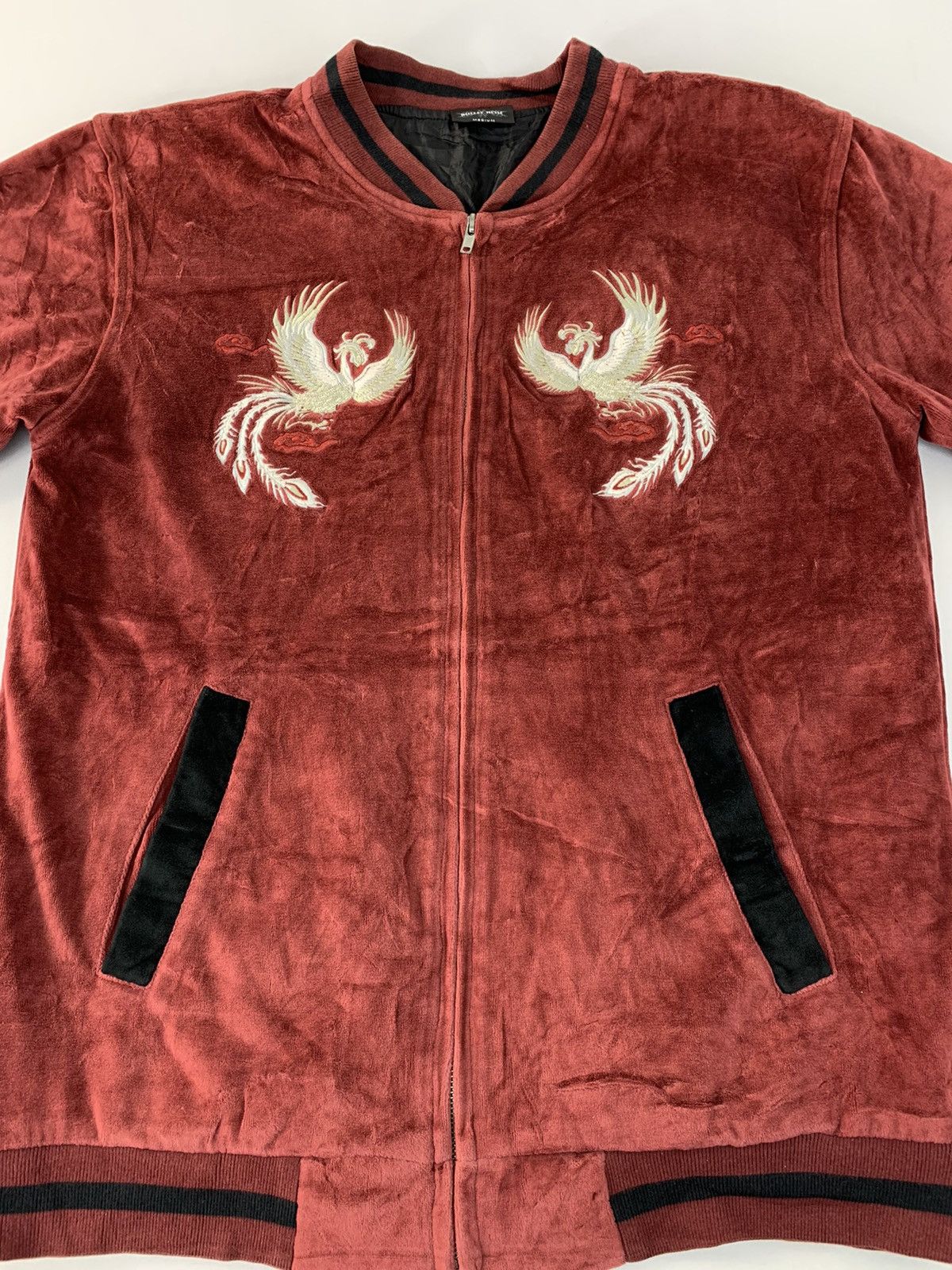 Japanese Brand Bullet Noise Sukajan Souvenir Jacket Embroidery Phoenix Size US M / EU 48-50 / 2 - 5 Thumbnail