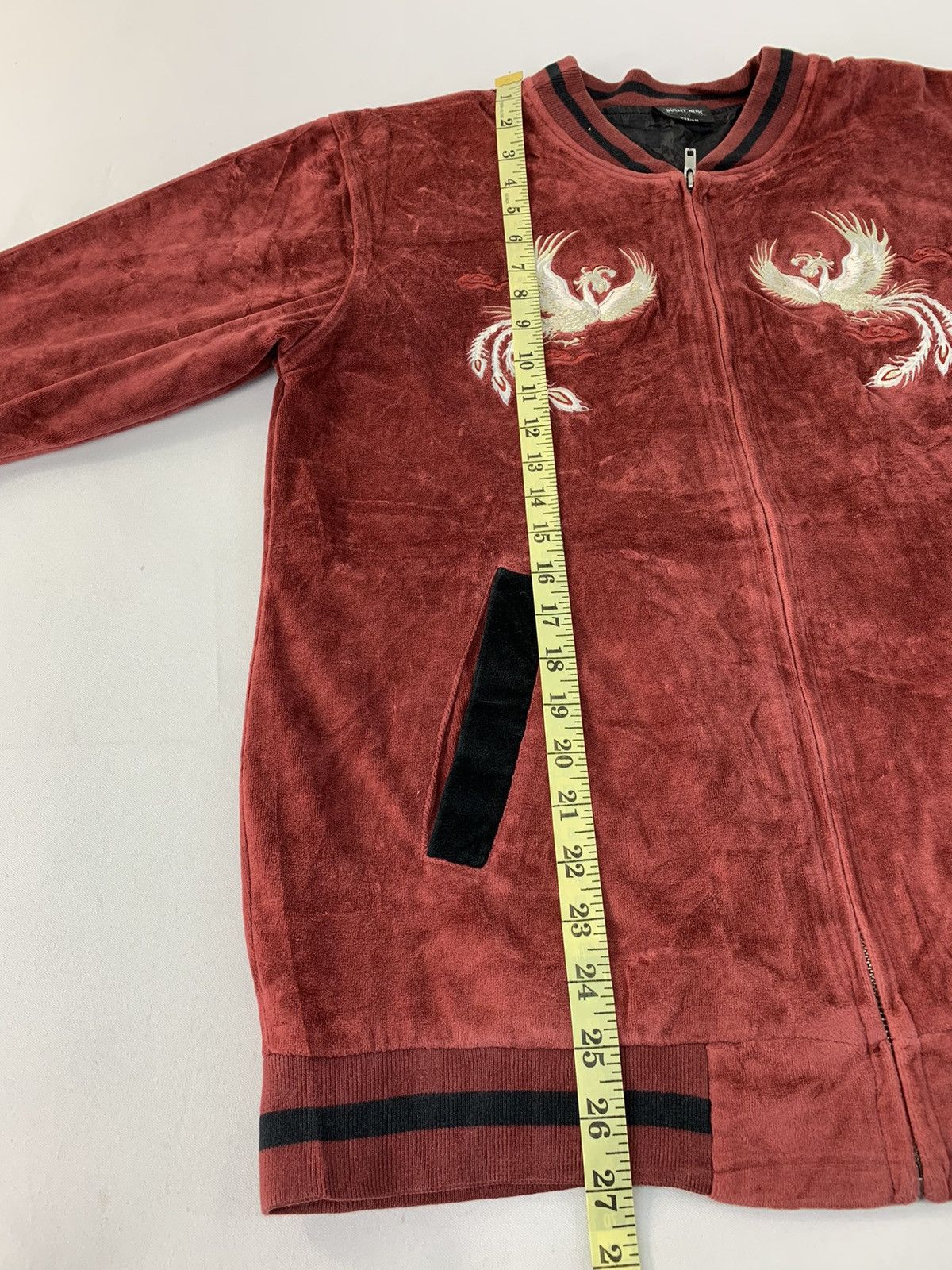 Japanese Brand Bullet Noise Sukajan Souvenir Jacket Embroidery Phoenix Size US M / EU 48-50 / 2 - 12 Thumbnail