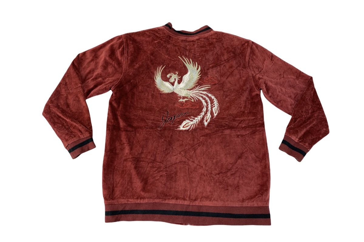 Japanese Brand Bullet Noise Sukajan Souvenir Jacket Embroidery Phoenix Size US M / EU 48-50 / 2 - 2 Thumbnail