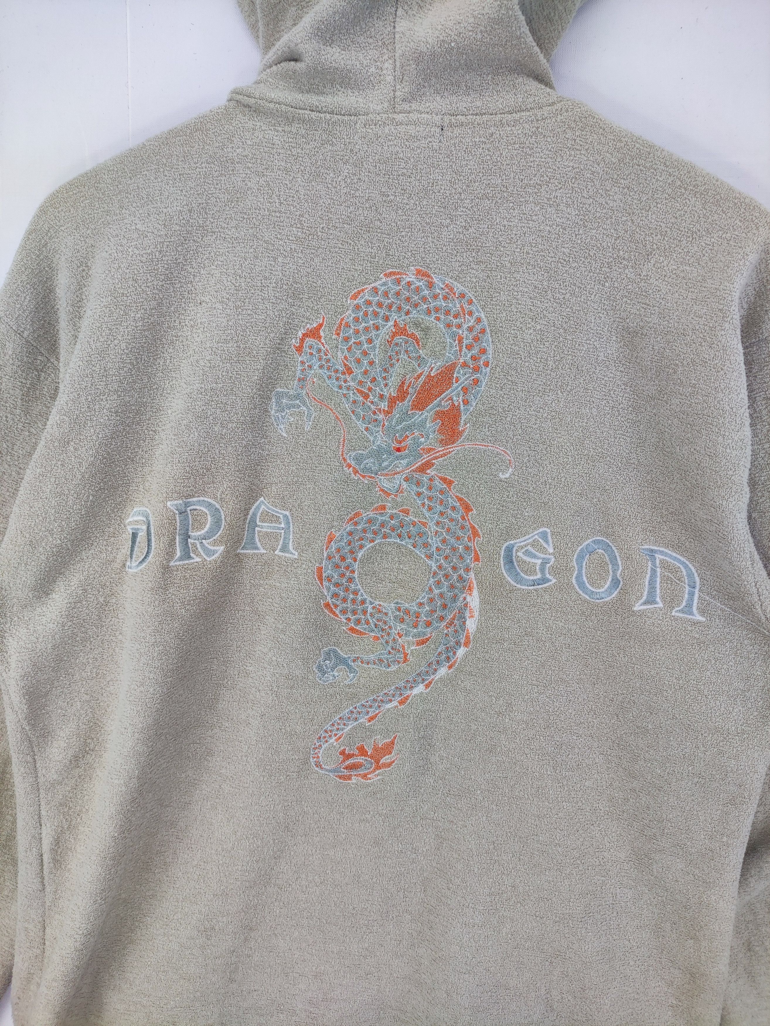 Japanese Brand Vintage Embroidered Dragon Sweater Fleece Hoodie Zipper Size US M / EU 48-50 / 2 - 8 Thumbnail