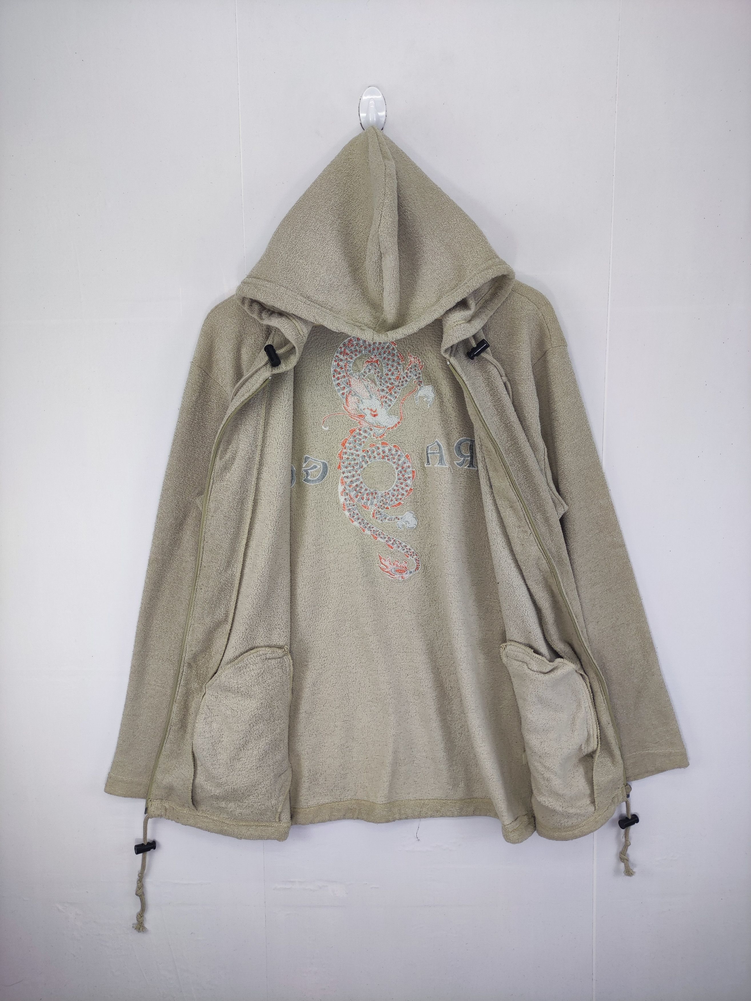 Japanese Brand Vintage Embroidered Dragon Sweater Fleece Hoodie Zipper Size US M / EU 48-50 / 2 - 5 Thumbnail