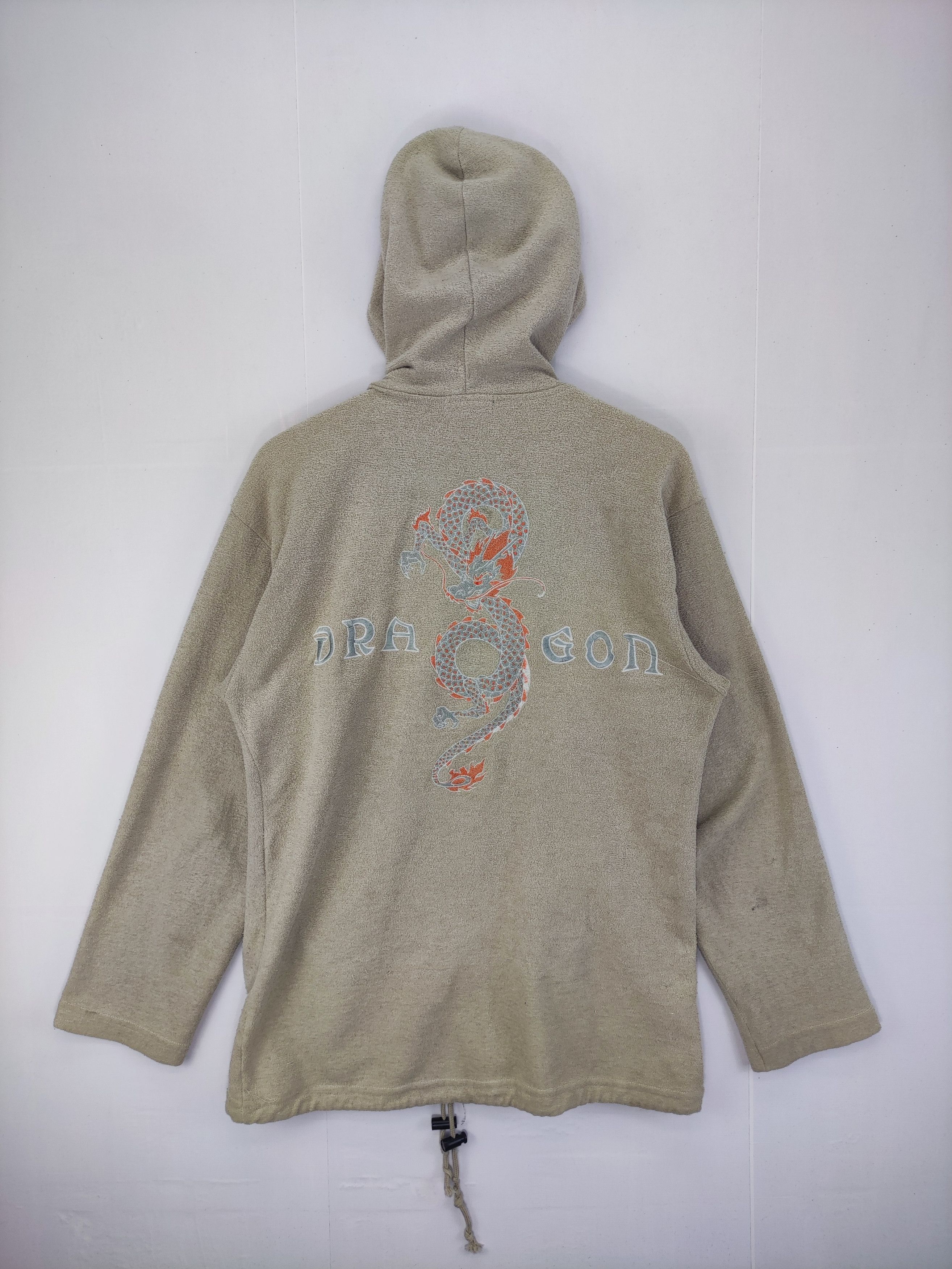 Japanese Brand Vintage Embroidered Dragon Sweater Fleece Hoodie Zipper Size US M / EU 48-50 / 2 - 9 Thumbnail