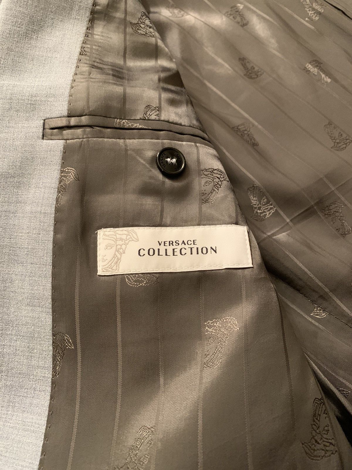 Versace Light blue suit Size 50R - 3 Thumbnail