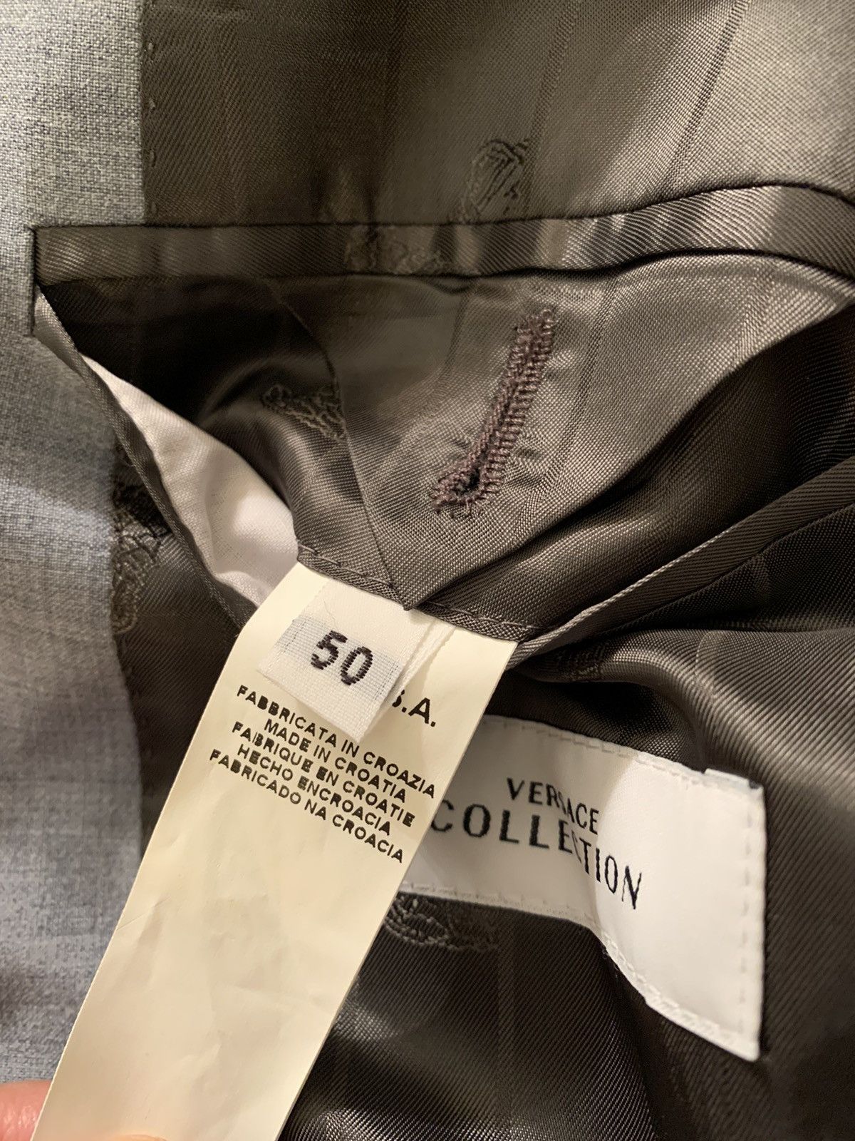 Versace Light blue suit Size 50R - 4 Thumbnail