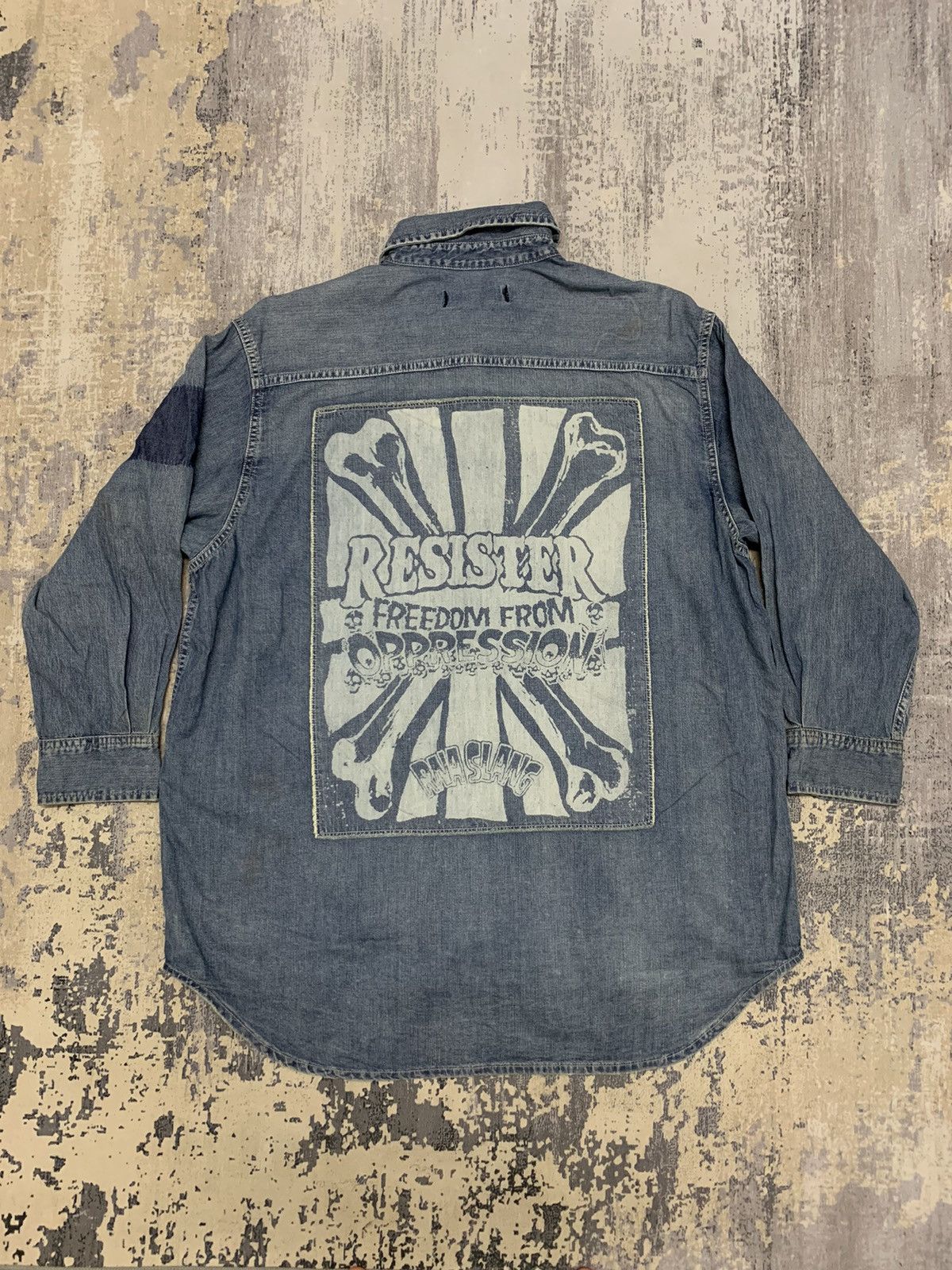 Seditionaries Seditionaries RNA Slang Rebel Anarchy Button Up Shirt Size US L / EU 52-54 / 3 - 6 Thumbnail