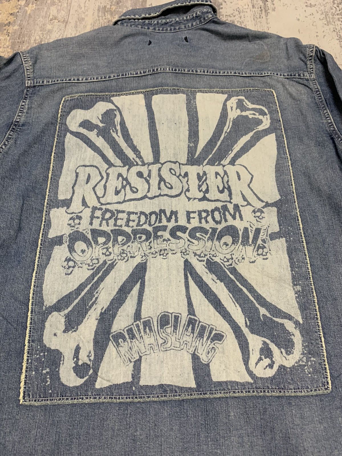 Seditionaries Seditionaries RNA Slang Rebel Anarchy Button Up Shirt Size US L / EU 52-54 / 3 - 7 Thumbnail
