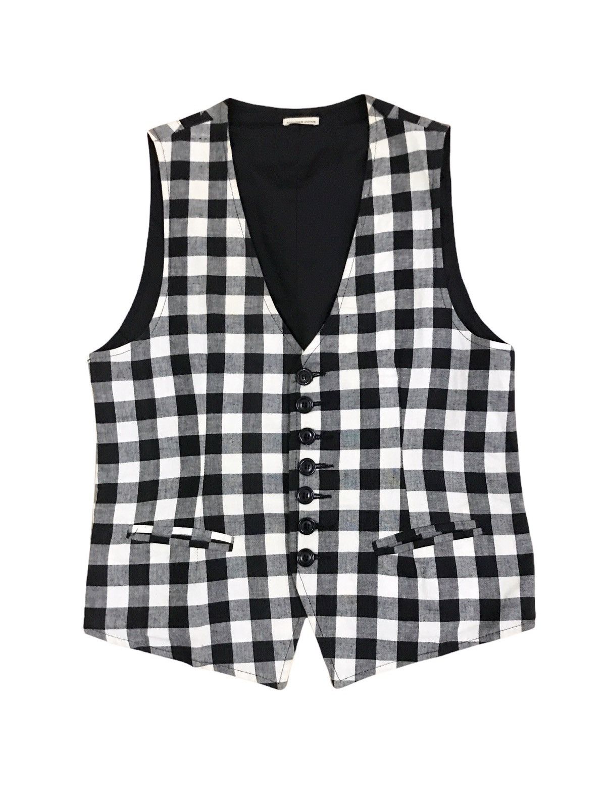 Number (N)ine Vintage Number (N)ine Takahiro Miyashita Checkered Vest Size US S / EU 44-46 / 1 - 1 Thumbnail