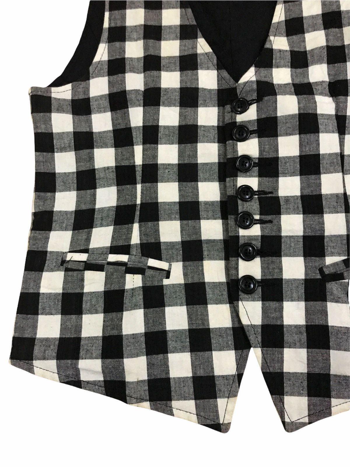 Number (N)ine Vintage Number (N)ine Takahiro Miyashita Checkered Vest Size US S / EU 44-46 / 1 - 5 Thumbnail