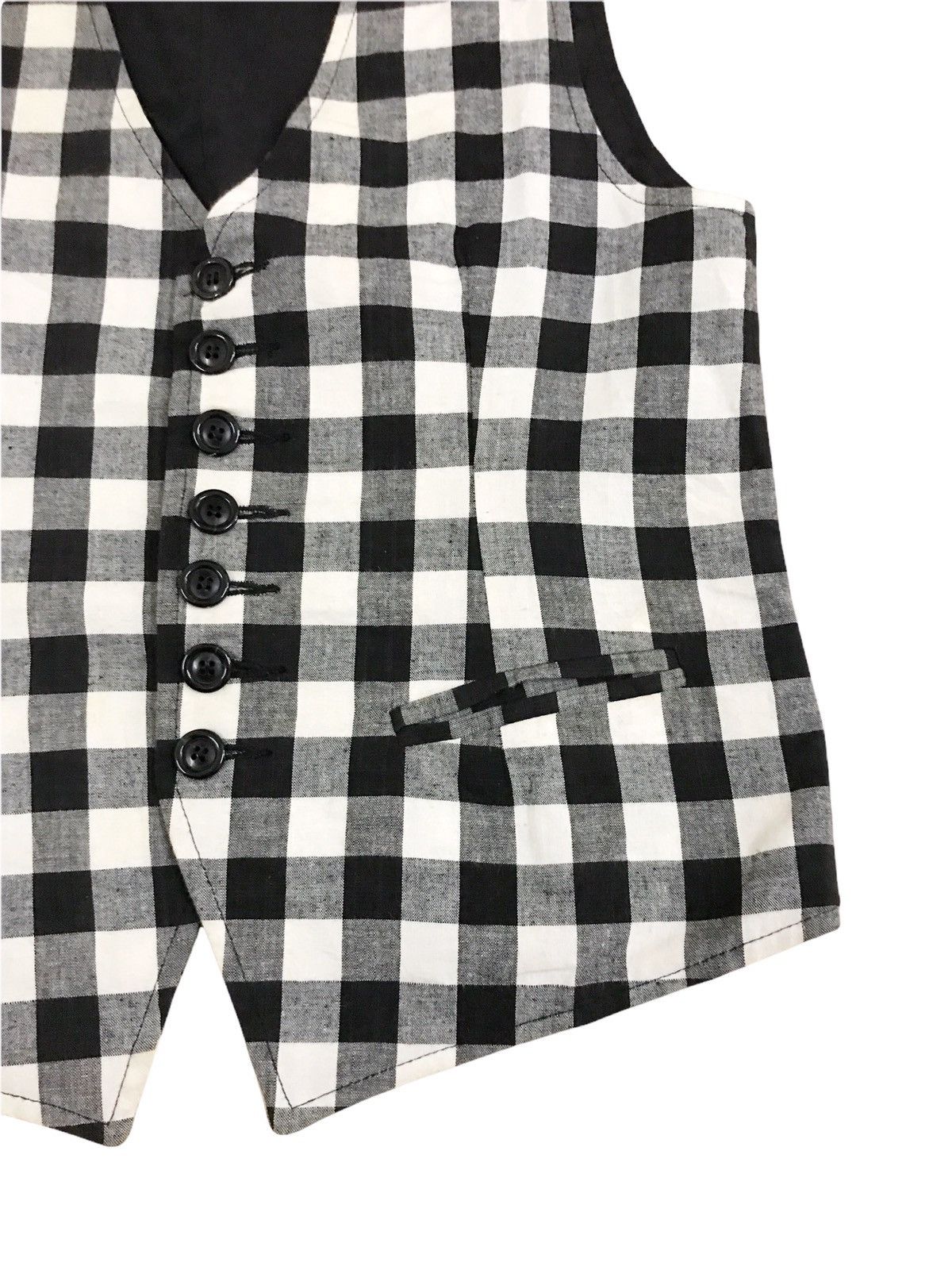 Number (N)ine Vintage Number (N)ine Takahiro Miyashita Checkered Vest Size US S / EU 44-46 / 1 - 6 Thumbnail
