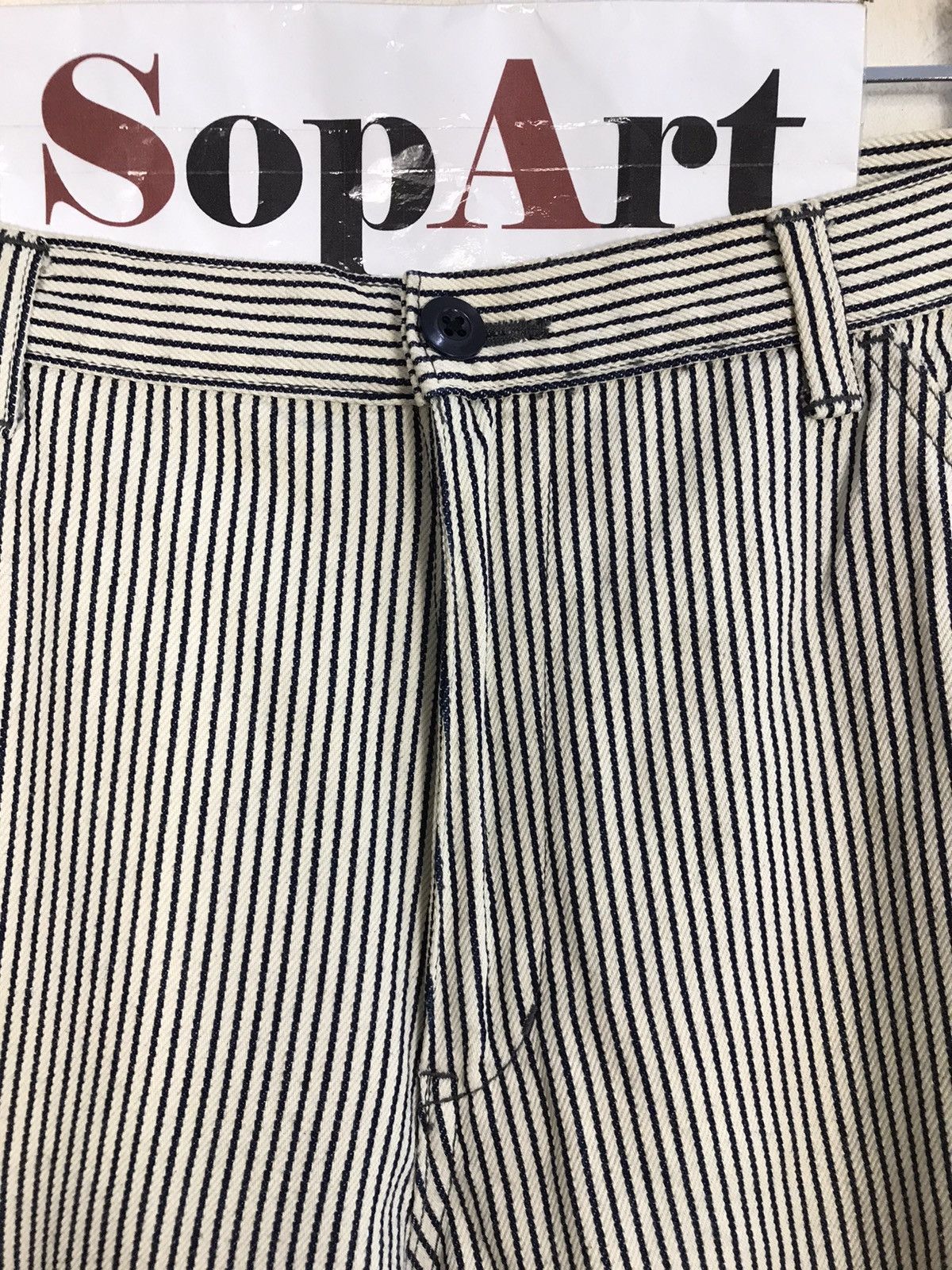 Japanese Brand × Vintage Vintage japanese Brand Design Striped Pocket Style Size US 33 - 7 Thumbnail