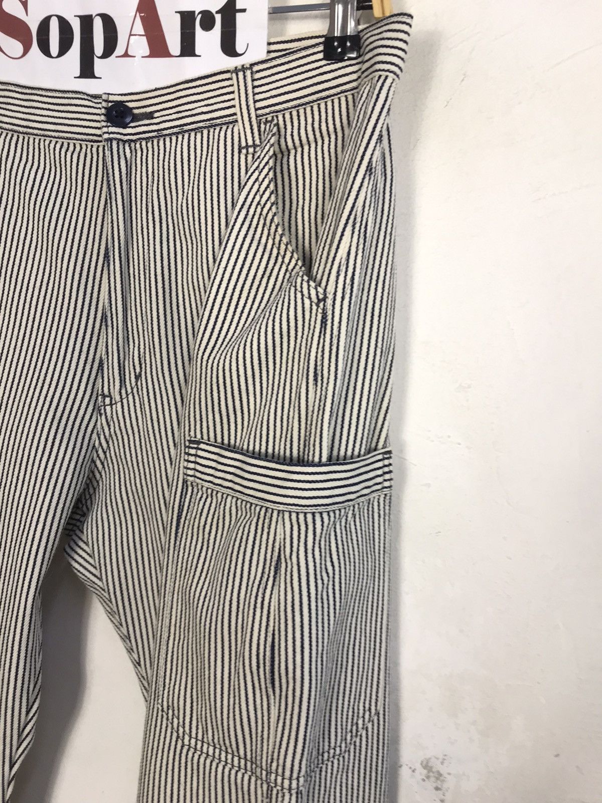 Japanese Brand × Vintage Vintage japanese Brand Design Striped Pocket Style Size US 33 - 5 Thumbnail