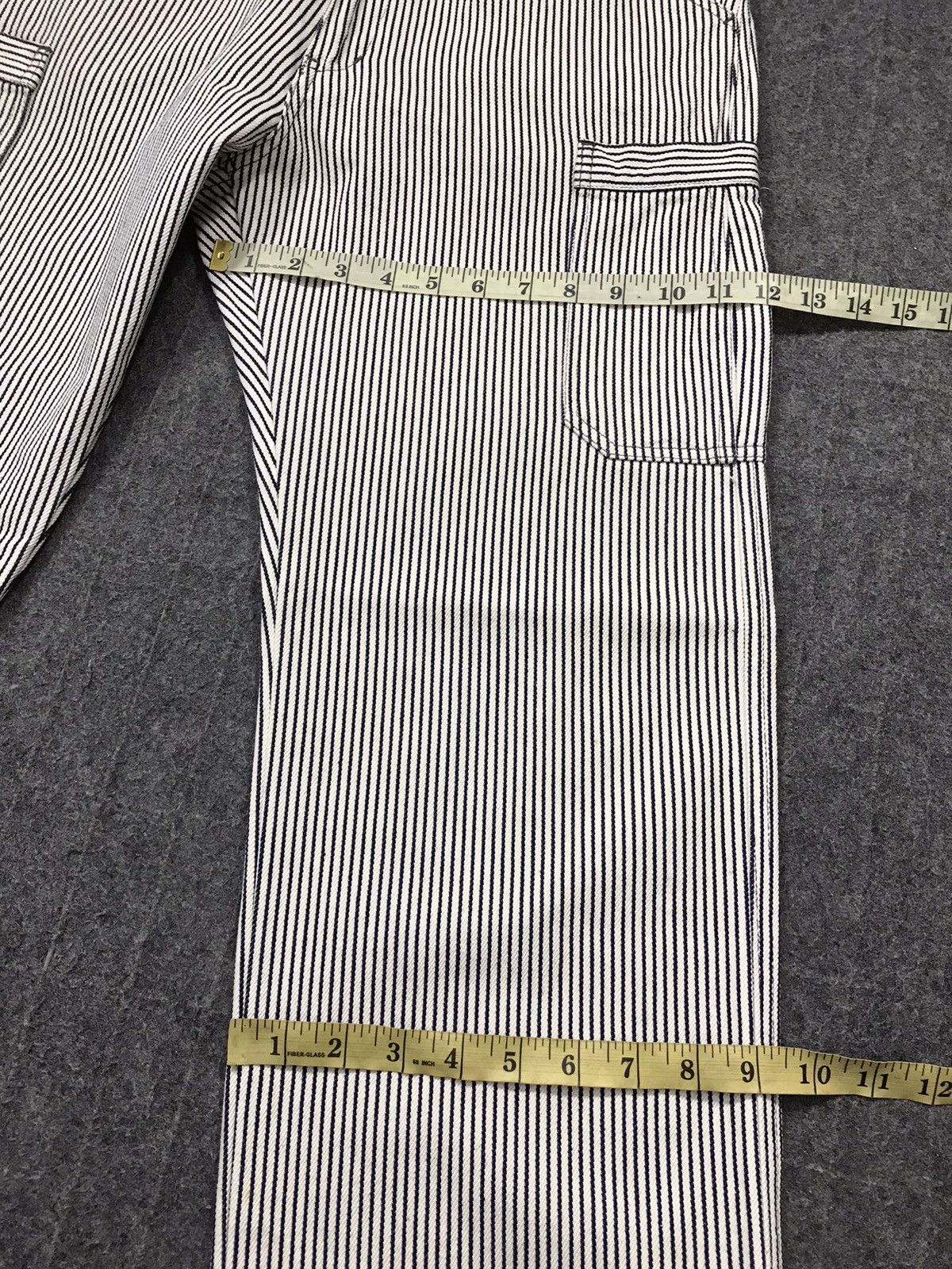 Japanese Brand × Vintage Vintage japanese Brand Design Striped Pocket Style Size US 33 - 13 Thumbnail