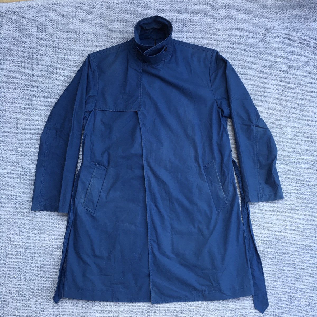 image of John Lawrence Sullivan Blue Overcoat, Men's (Size Small)