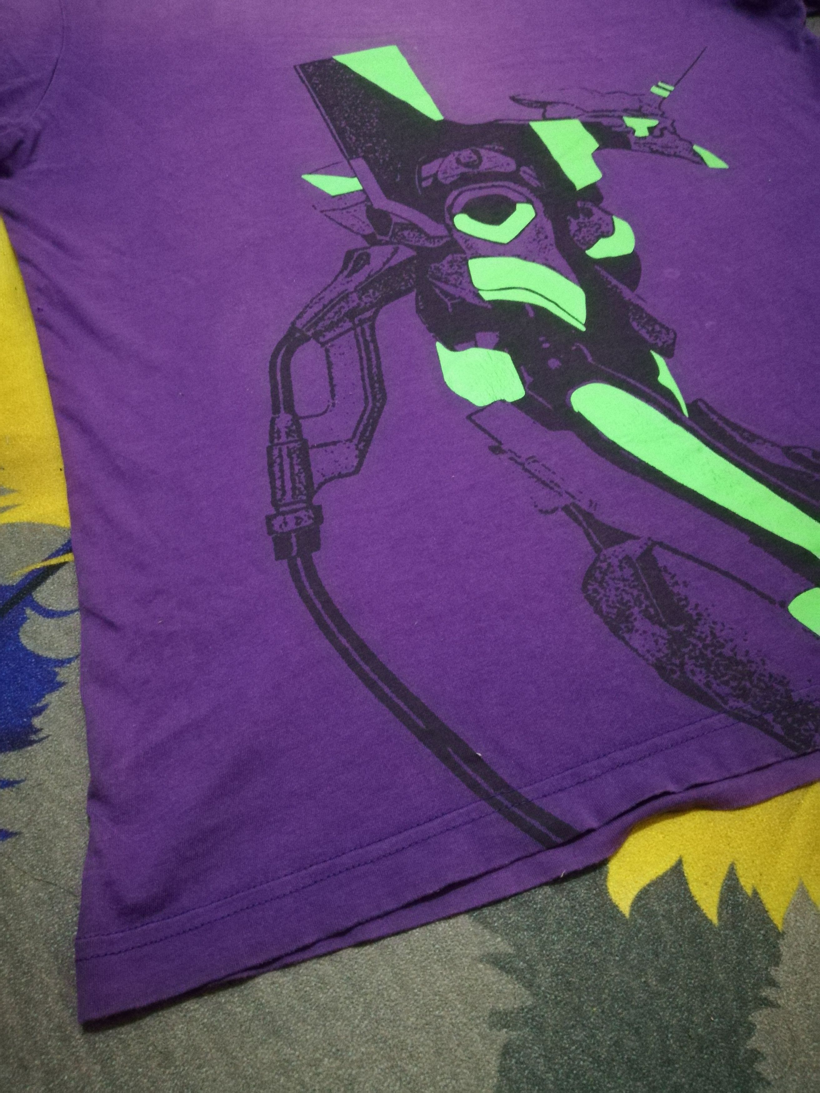 Anime Trashed Sun Faded Evangelion Rei Ayanami EVA-00 Shirt Size US L / EU 52-54 / 3 - 5 Thumbnail