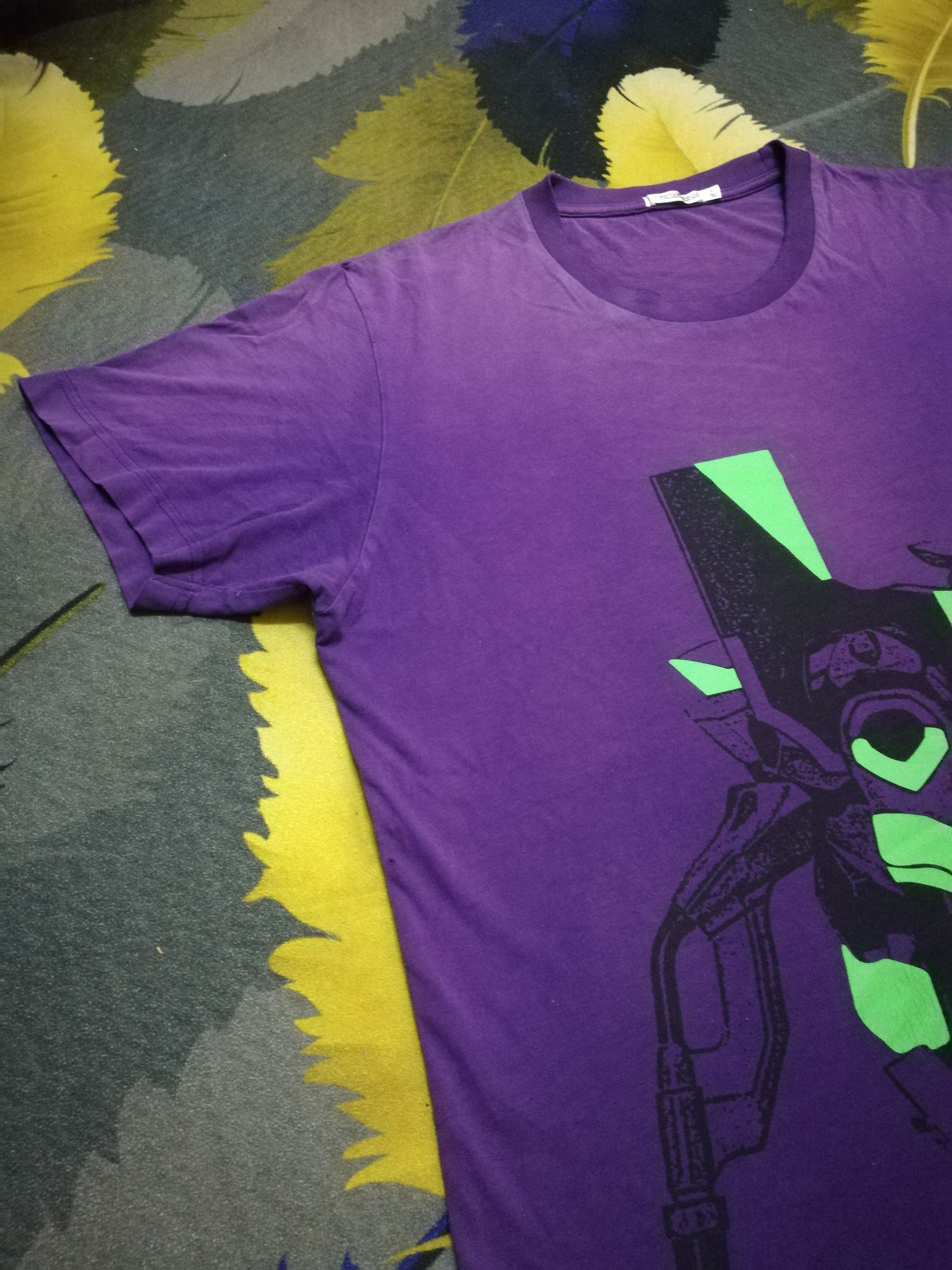 Anime Trashed Sun Faded Evangelion Rei Ayanami EVA-00 Shirt Size US L / EU 52-54 / 3 - 3 Thumbnail