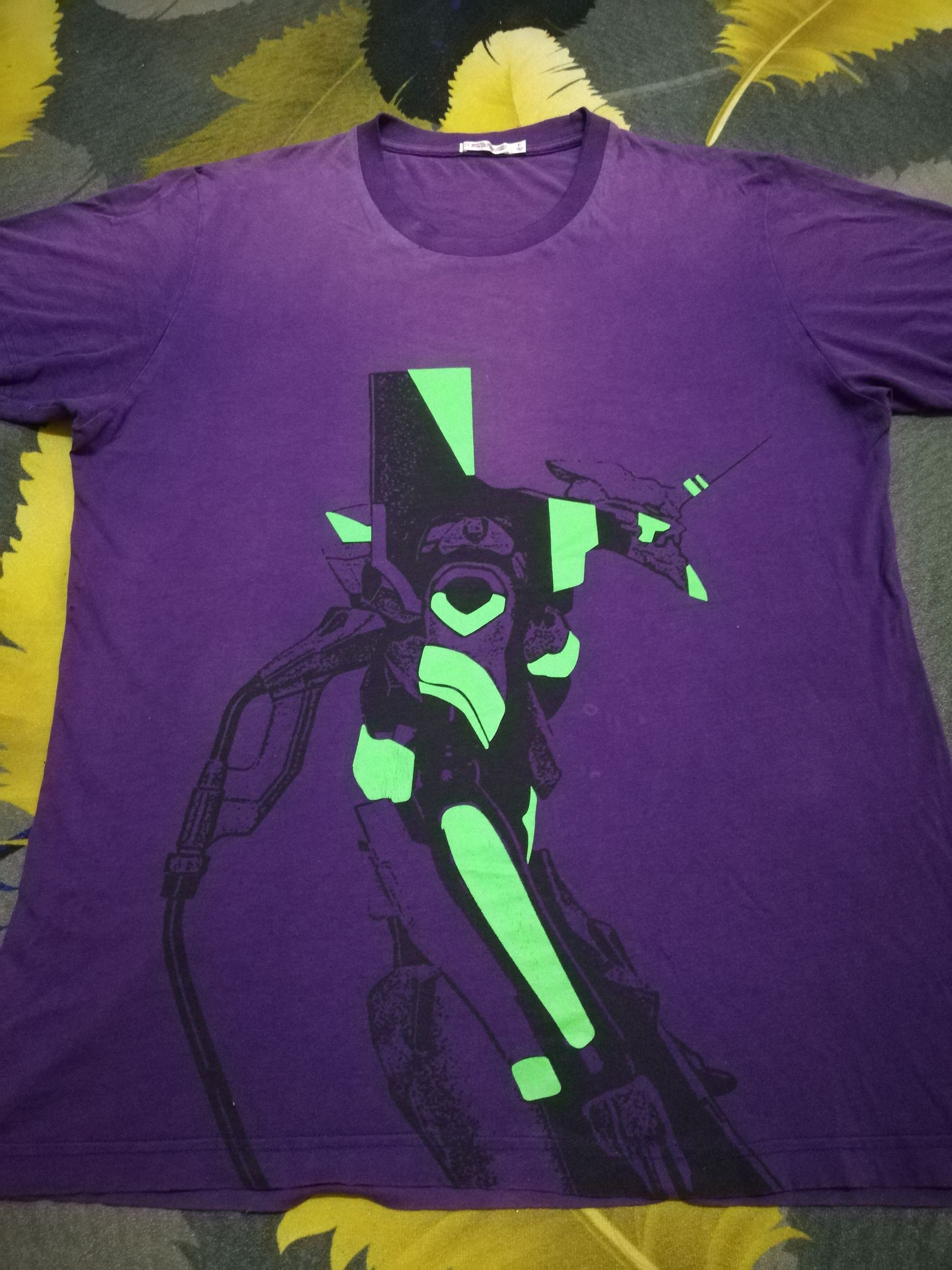 Anime Trashed Sun Faded Evangelion Rei Ayanami EVA-00 Shirt Size US L / EU 52-54 / 3 - 4 Thumbnail