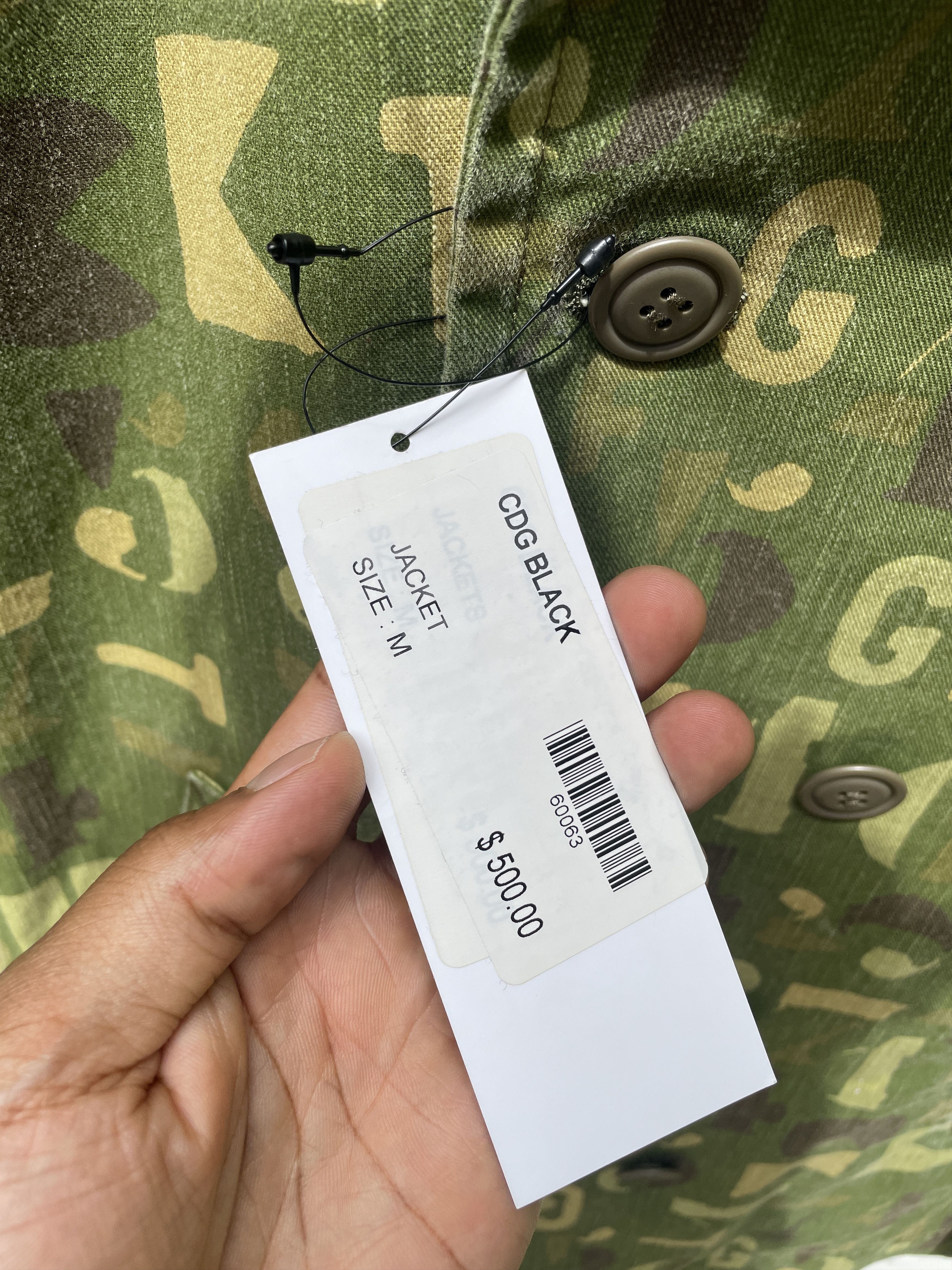 Comme des Garcons Comme des Garcons Black Camo Letter Canvas Coat M Size US M / EU 48-50 / 2 - 5 Thumbnail