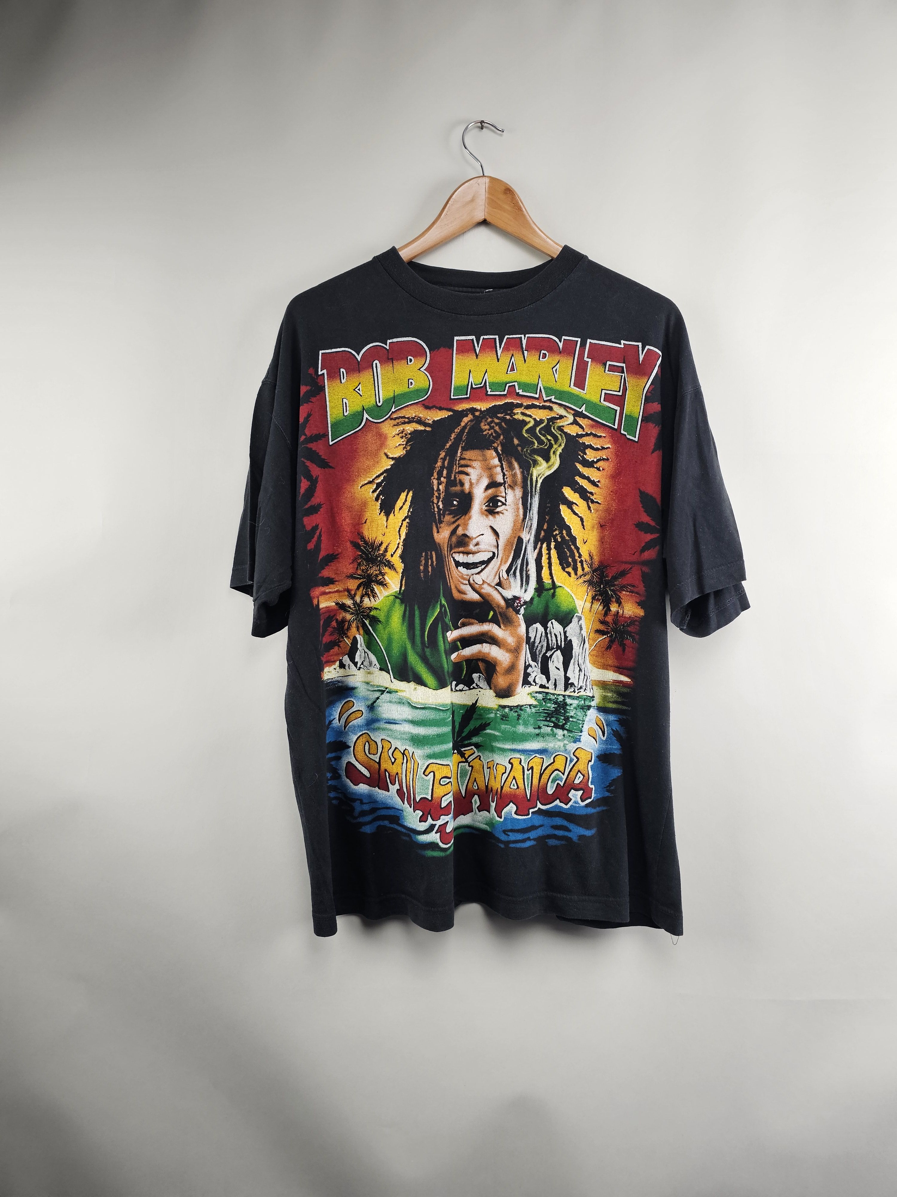 Vintage 90s Bob Marley Smile Jamaica Rap Tee | Grailed