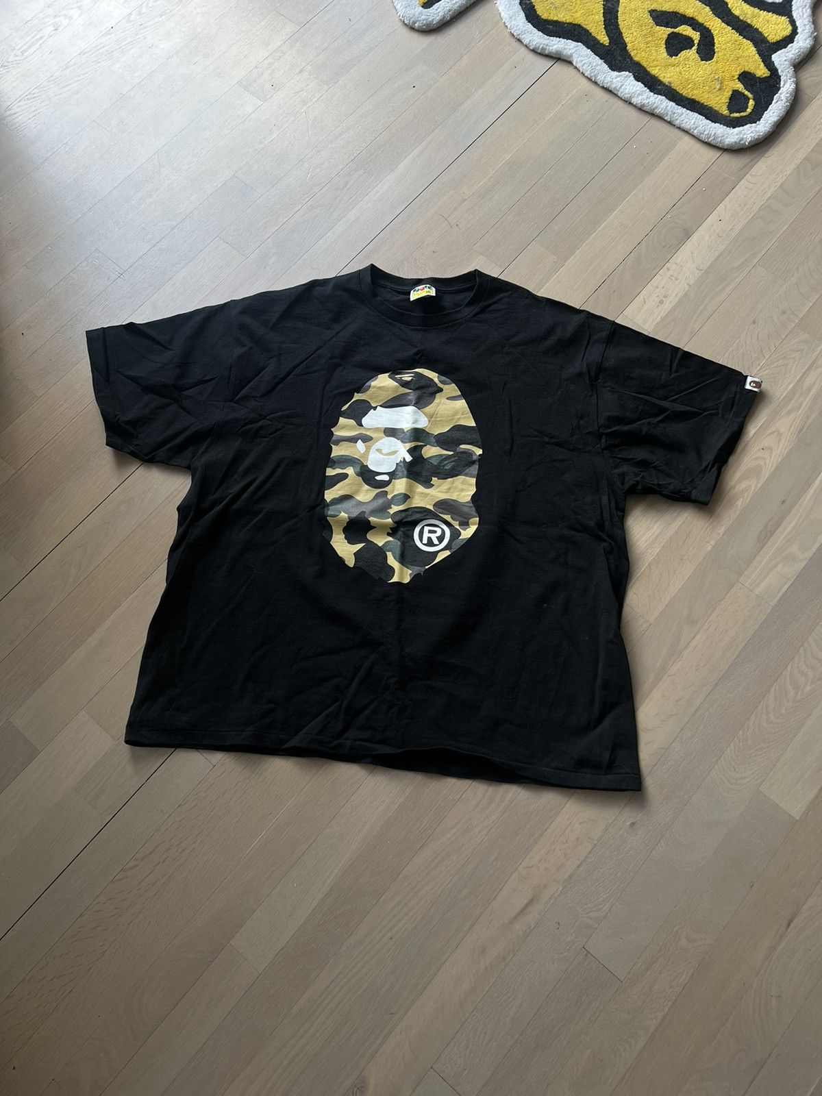 image of Bape 1St Camo Big Ape Head Tee 3Xl in Black, Men's (Size 2XL)