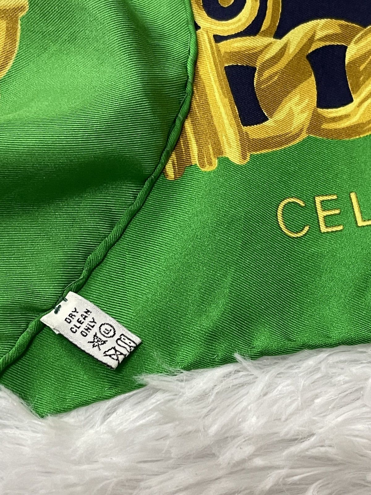 Celine Vintage Celine Luxury Silk Scarves France Size ONE SIZE - 10 Thumbnail