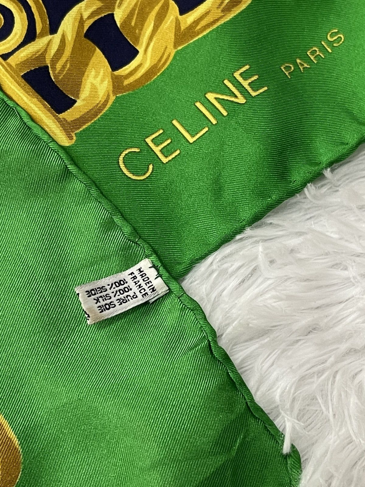 Celine Vintage Celine Luxury Silk Scarves France Size ONE SIZE - 11 Thumbnail