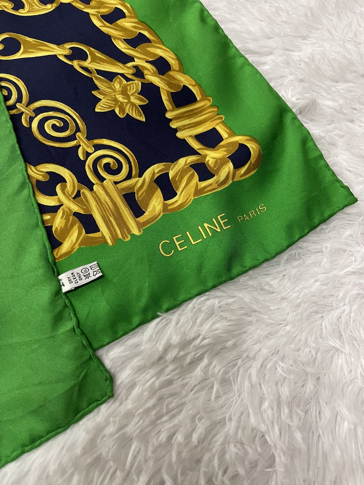 Celine Vintage Celine Luxury Silk Scarves France Size ONE SIZE - 9 Thumbnail
