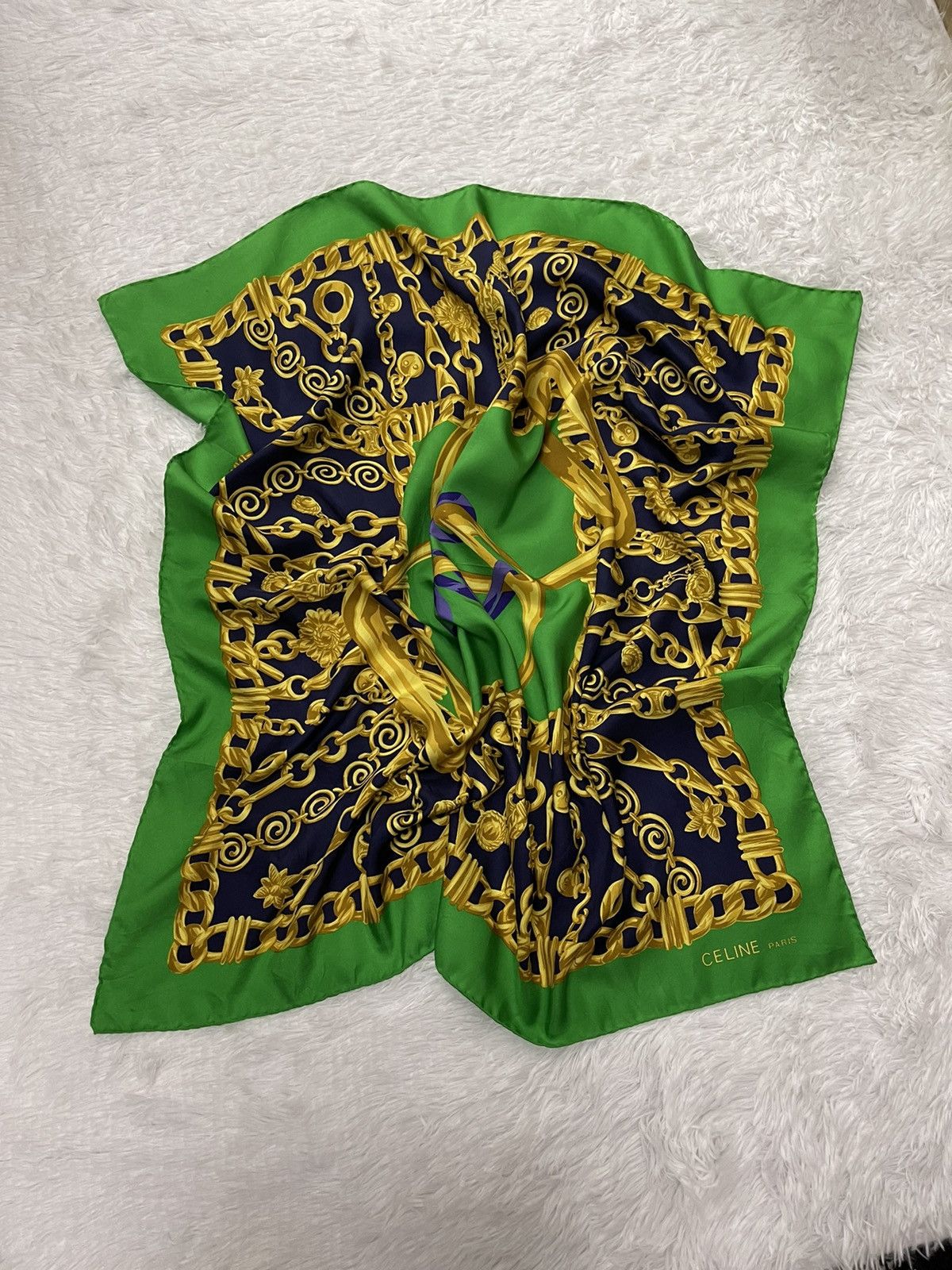 Celine Vintage Celine Luxury Silk Scarves France Size ONE SIZE - 5 Thumbnail