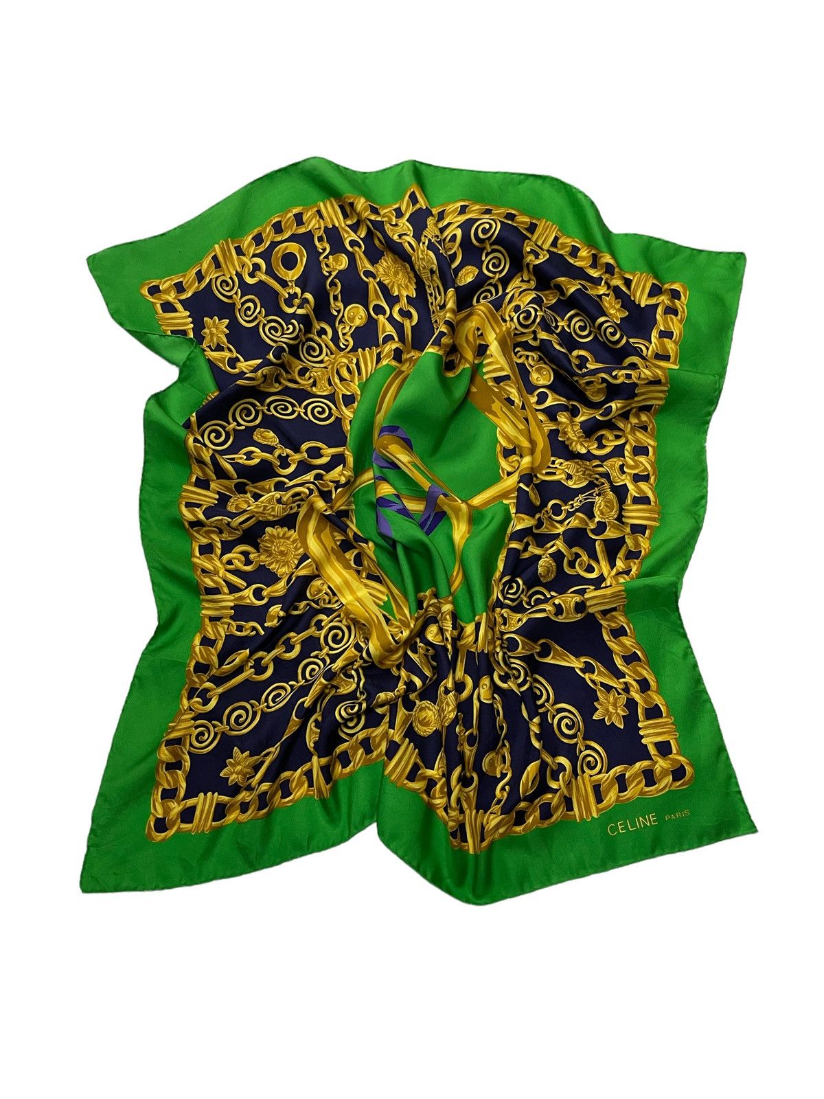 Celine Vintage Celine Luxury Silk Scarves France Size ONE SIZE - 1 Thumbnail
