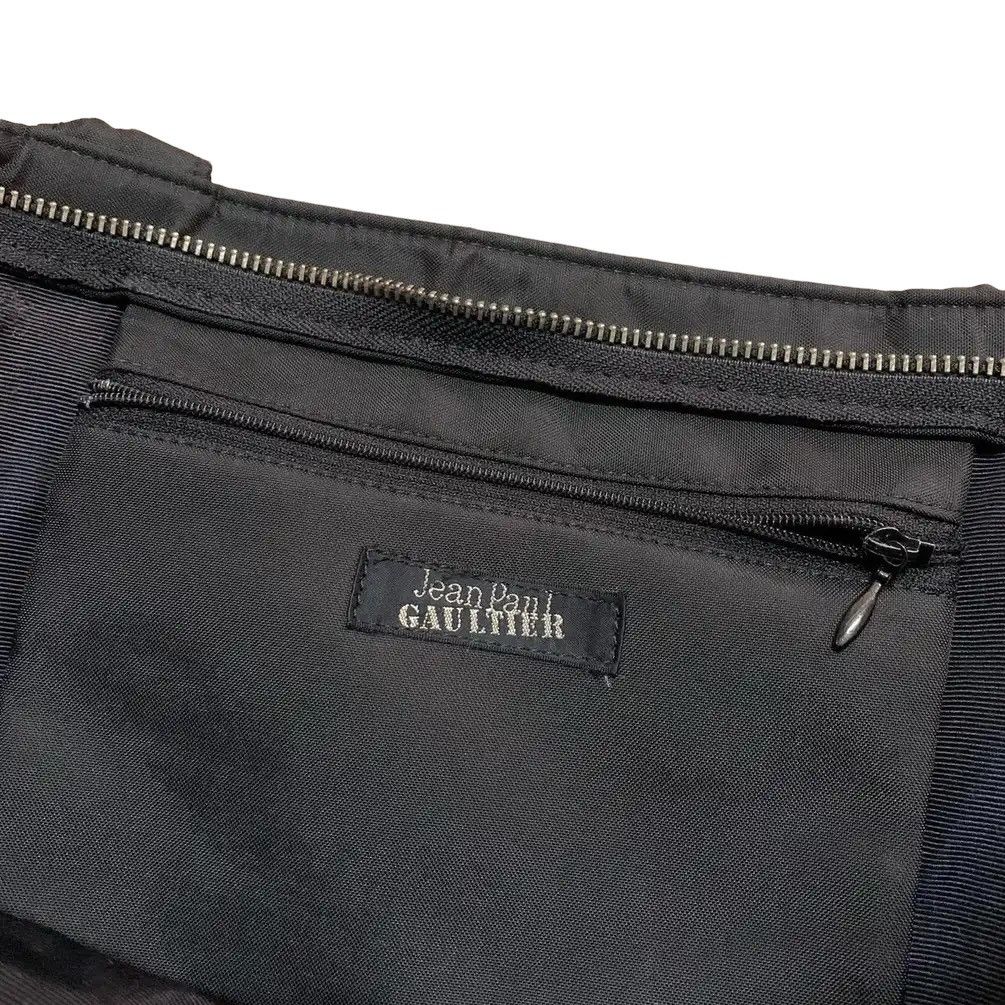 Jean Paul Gaultier Jean Paul Gaultier Velvet Silk Chaotic ™️ Logo Devore Bag Size ONE SIZE - 6 Thumbnail