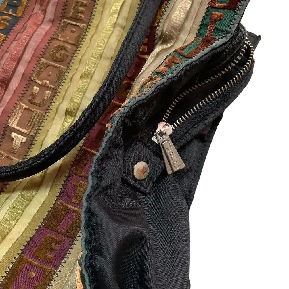 Jean Paul Gaultier Jean Paul Gaultier Velvet Silk Chaotic ™️ Logo Devore Bag Size ONE SIZE - 3 Thumbnail
