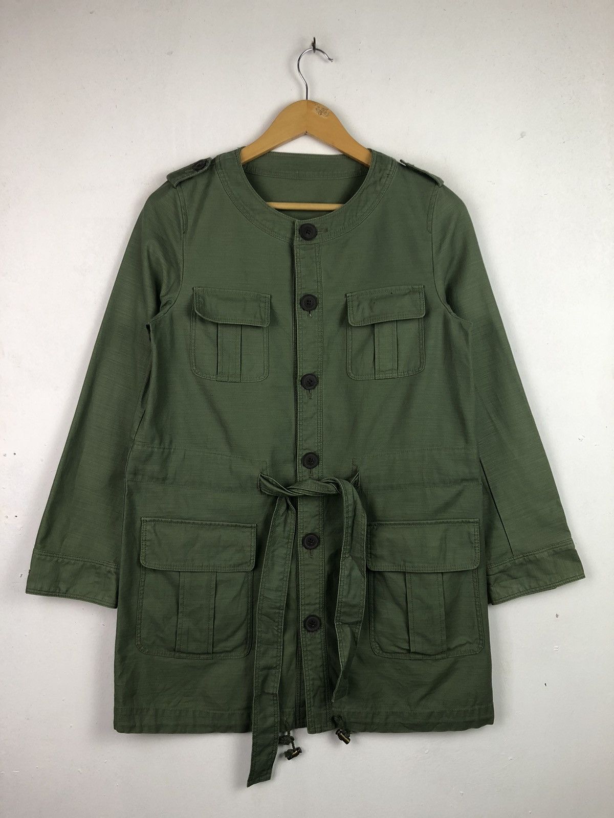 Vintage Rope Picnic Military Style Jacket