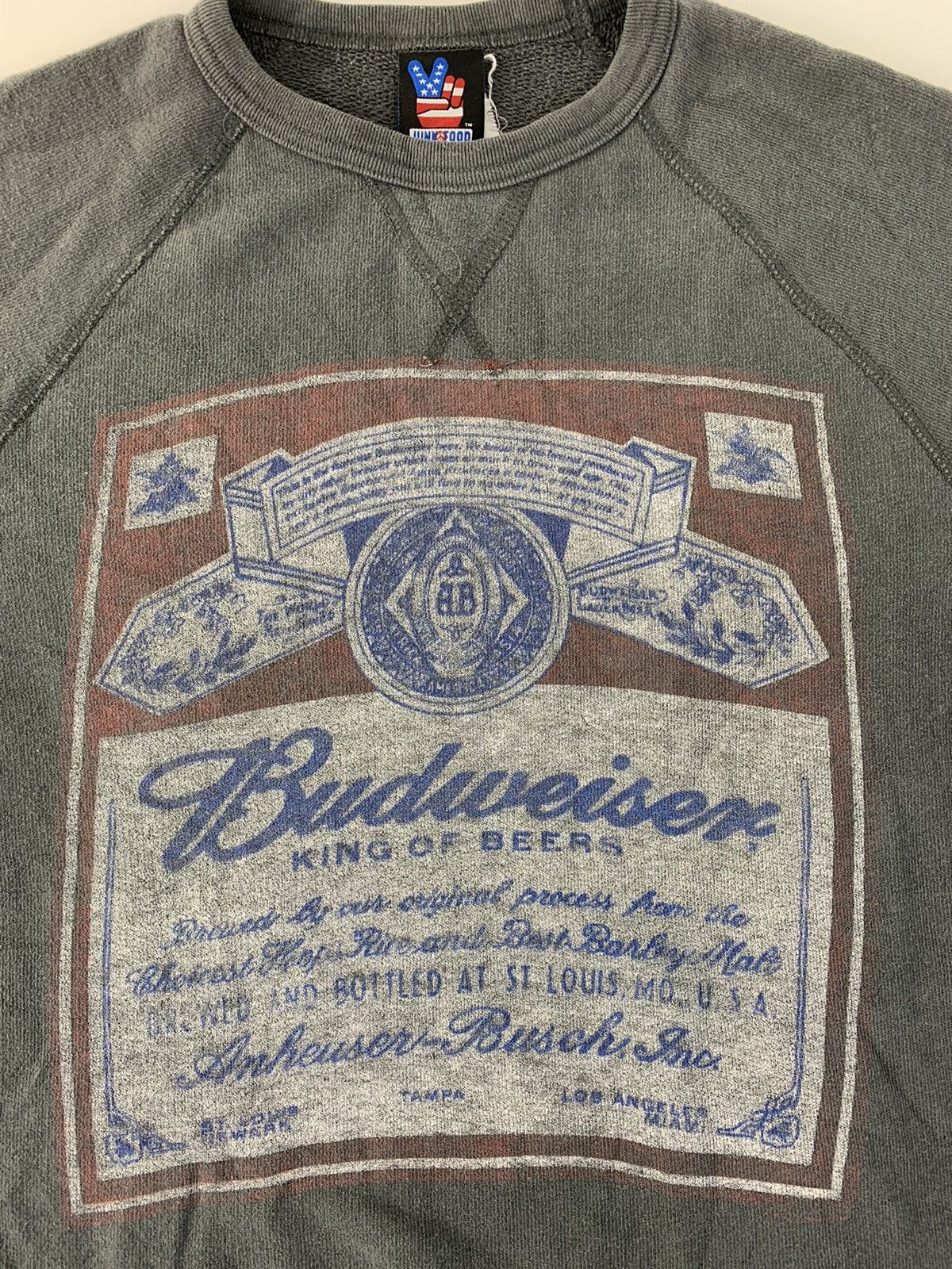 Budweiser Rare 90s Budweiser King Of Beer Big Logo Size US M / EU 48-50 / 2 - 2 Thumbnail