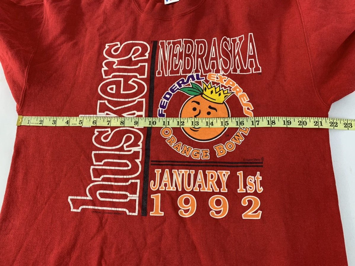 NCAA 90s 1992 Huskers Nebraska Federal Express Orange Bowl Size US L / EU 52-54 / 3 - 6 Thumbnail