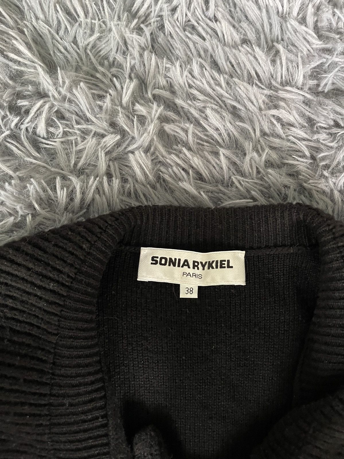 Sonia Rykiel × Vintage Sonia Rykiel 00s vintage avant garde wool cardigan sweater Size XS / US 0-2 / IT 36-38 - 4 Thumbnail