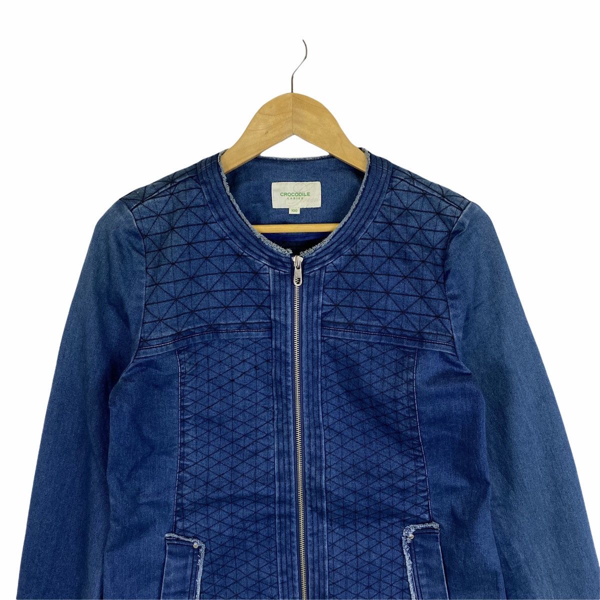 Vintage Vintage CROCODILE Denim Casualwear Zipper Sweater Jacket Size XS / US 0-2 / IT 36-38 - 5 Thumbnail