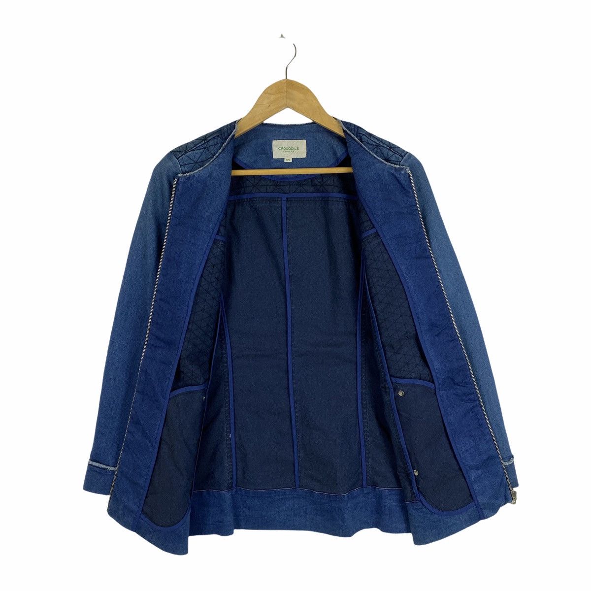 Vintage Vintage CROCODILE Denim Casualwear Zipper Sweater Jacket Size XS / US 0-2 / IT 36-38 - 3 Thumbnail