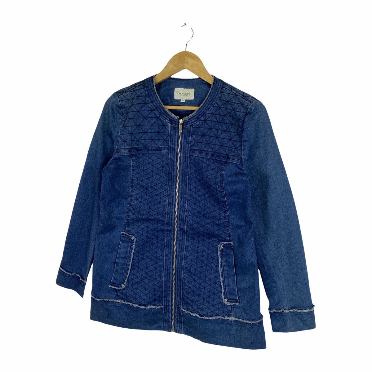 Vintage Vintage CROCODILE Denim Casualwear Zipper Sweater Jacket Size XS / US 0-2 / IT 36-38 - 4 Thumbnail