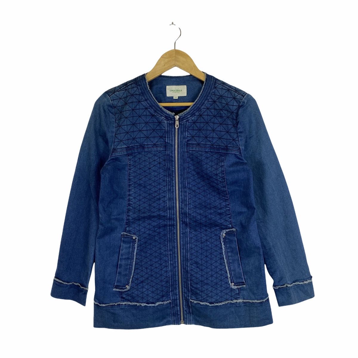 Vintage Vintage CROCODILE Denim Casualwear Zipper Sweater Jacket Size XS / US 0-2 / IT 36-38 - 1 Thumbnail