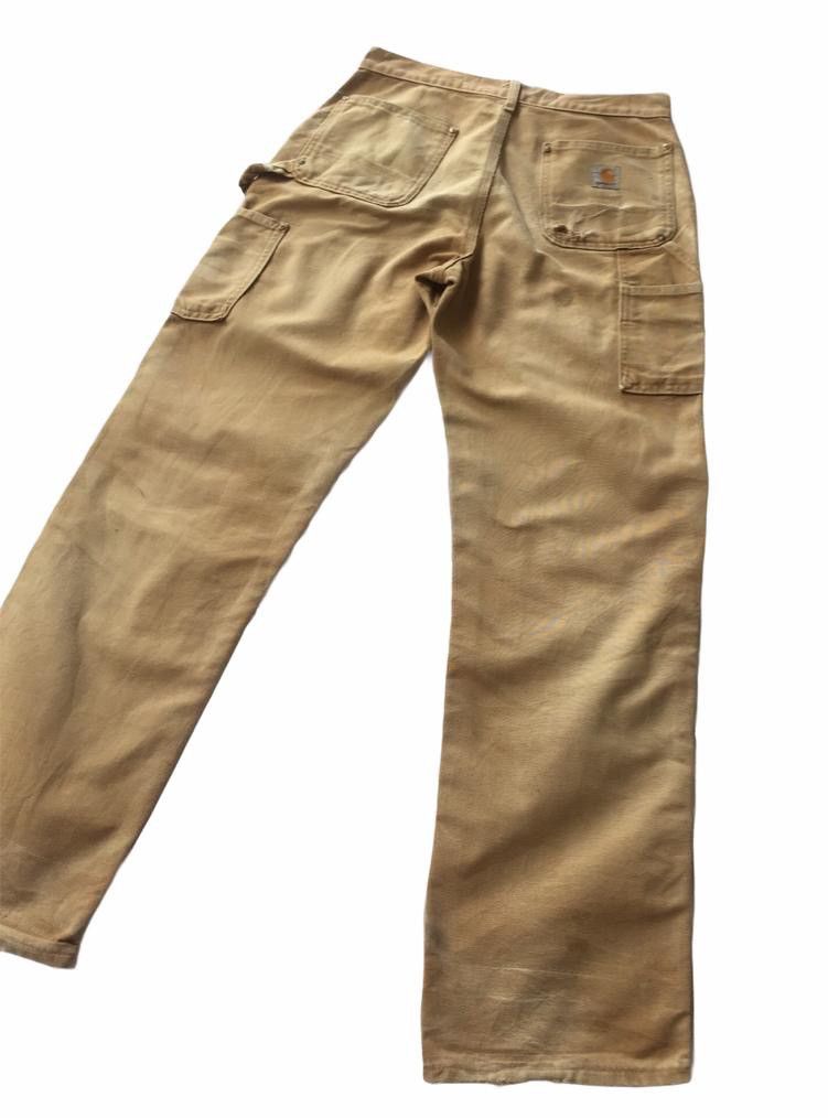Carhartt THRASHED DISTRESSED CARHARTT DOUBLE KNEE WORKERS PANTS Size US 30 / EU 46 - 12 Thumbnail