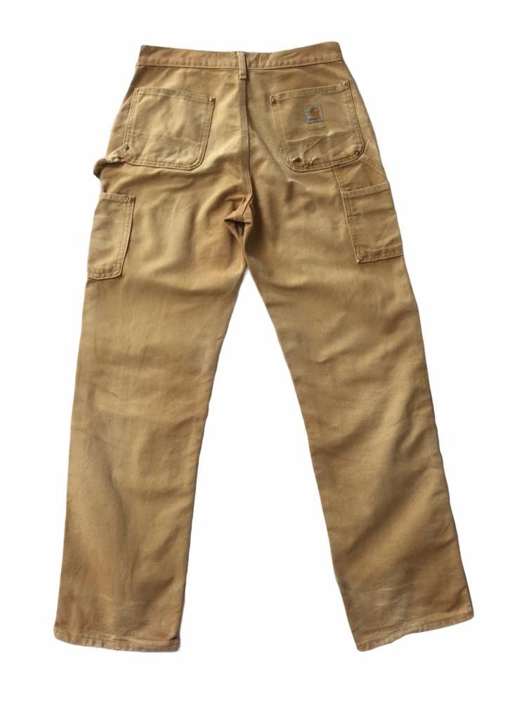 Carhartt THRASHED DISTRESSED CARHARTT DOUBLE KNEE WORKERS PANTS Size US 30 / EU 46 - 4 Thumbnail