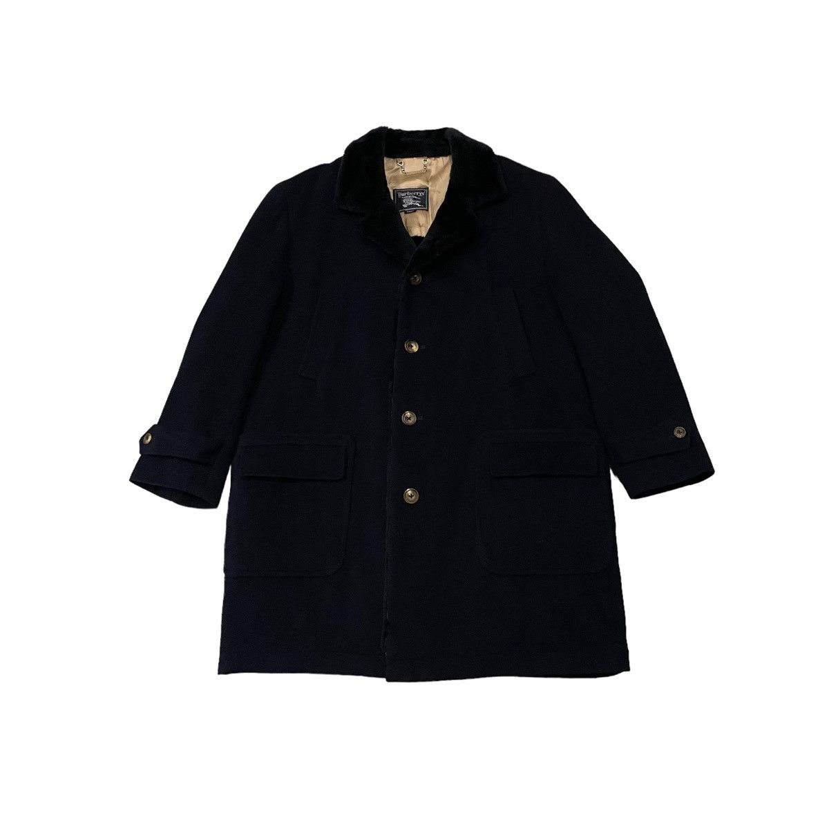 Burberry Vintage Burberry Wool Sherpa Overcoat Jacket Size US L / EU 52-54 / 3 - 2 Thumbnail
