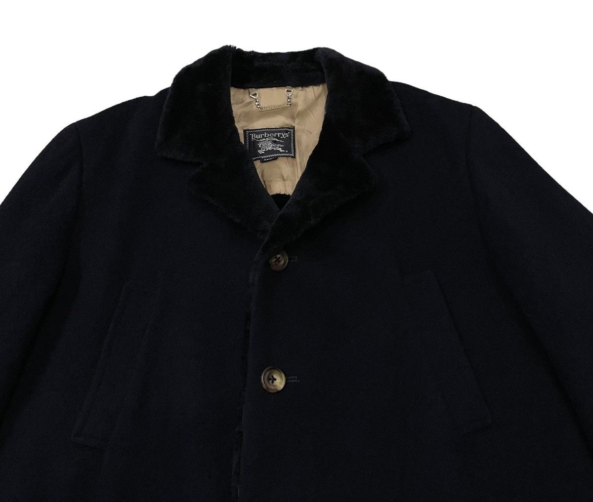 Burberry Vintage Burberry Wool Sherpa Overcoat Jacket Size US L / EU 52-54 / 3 - 7 Thumbnail