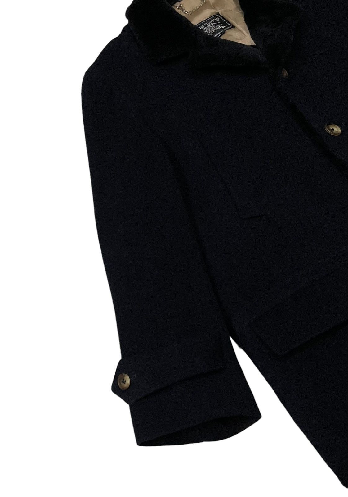 Burberry Vintage Burberry Wool Sherpa Overcoat Jacket Size US L / EU 52-54 / 3 - 8 Thumbnail