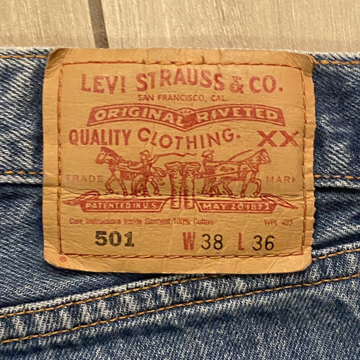 Carhartt × Levi's × Vintage Vintage 1989 Button Fly Levi’s 501 Jeans 35 Size US 34 / EU 50 - 5 Thumbnail