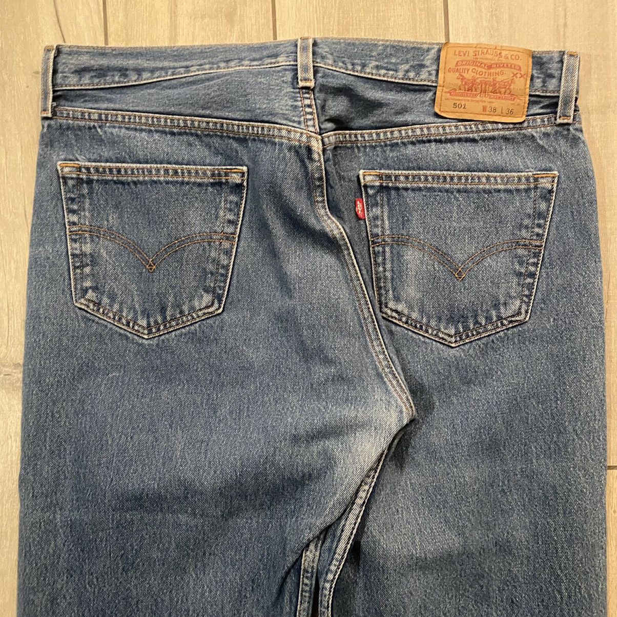 Carhartt × Levi's × Vintage Vintage 1989 Button Fly Levi’s 501 Jeans 35 Size US 34 / EU 50 - 19 Thumbnail