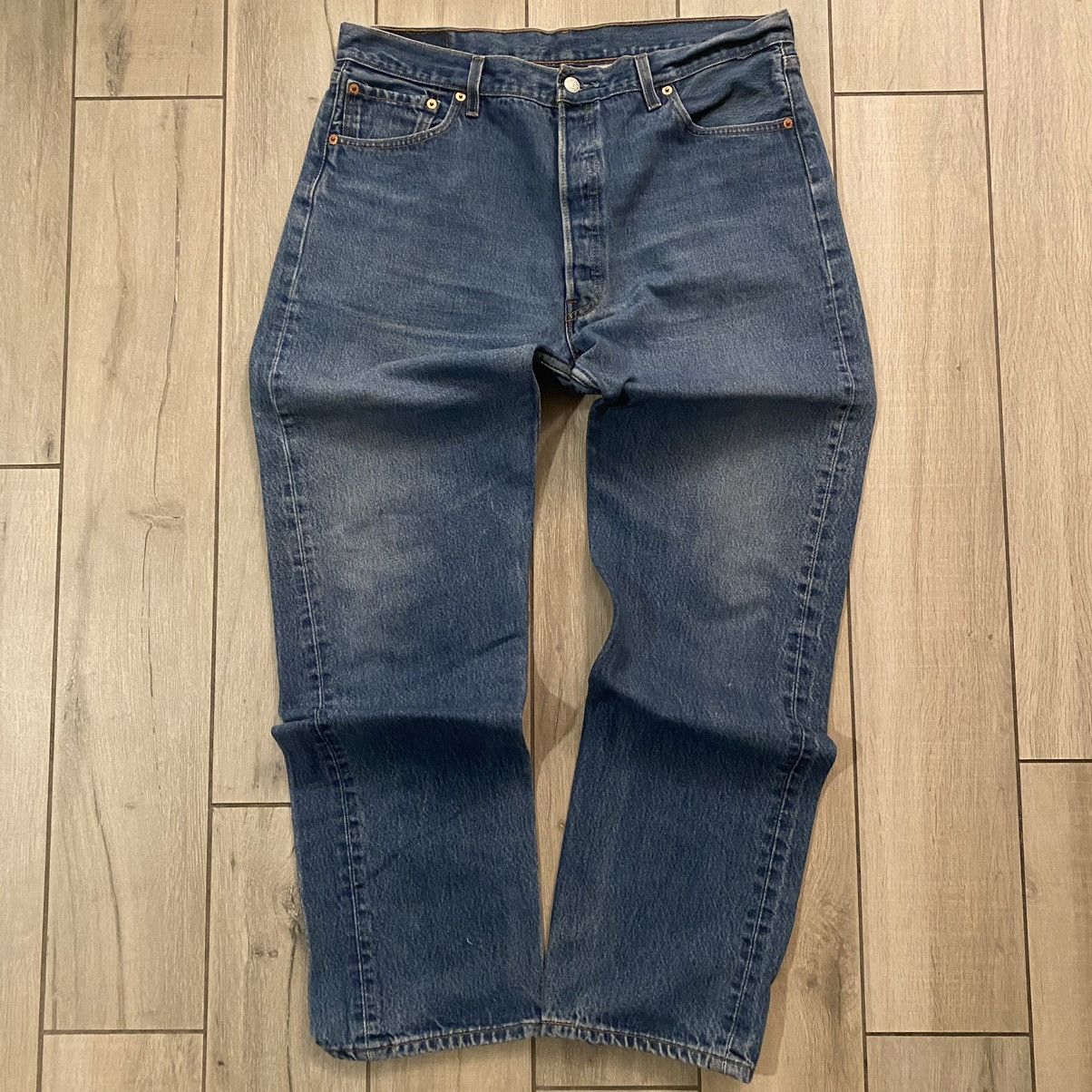 Carhartt × Levi's × Vintage Vintage 1989 Button Fly Levi’s 501 Jeans 35 Size US 34 / EU 50 - 1 Thumbnail