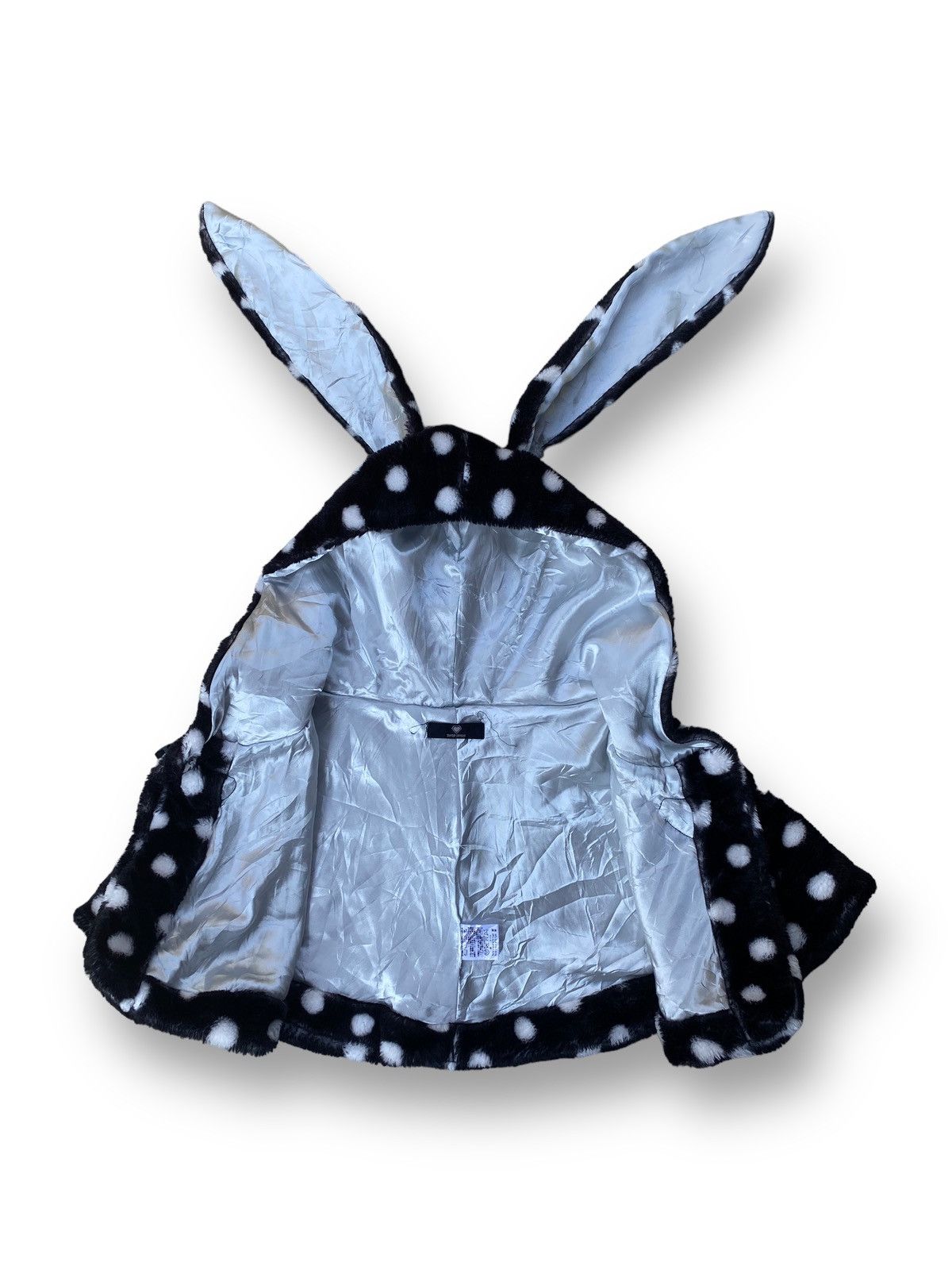 Hysteric Glamour Super Lovers Cape Bunny Polka Dot Hoodies. #A10 Size ONE SIZE - 3 Thumbnail