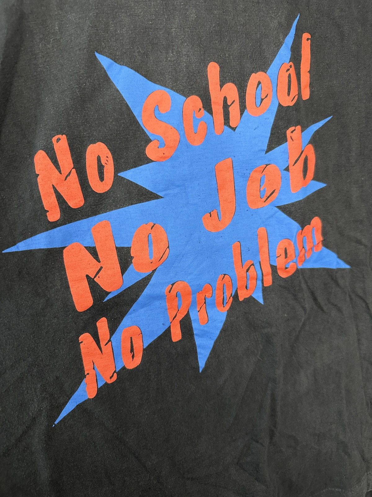 Vintage Vintage No School No Job No Problem Y2K Hype T-Shirt Japam Size US XXL / EU 58 / 5 - 6 Thumbnail