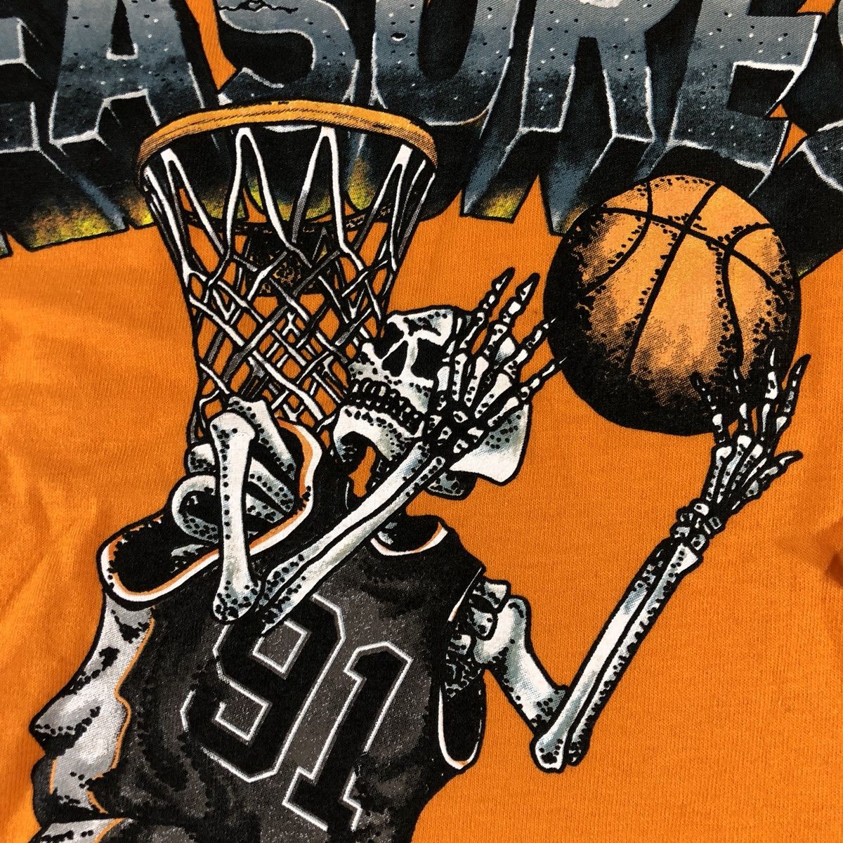 Pleasures Pleasures Now Rokit Basketball Skeleton L/S Tee Orange Size US S / EU 44-46 / 1 - 4 Thumbnail